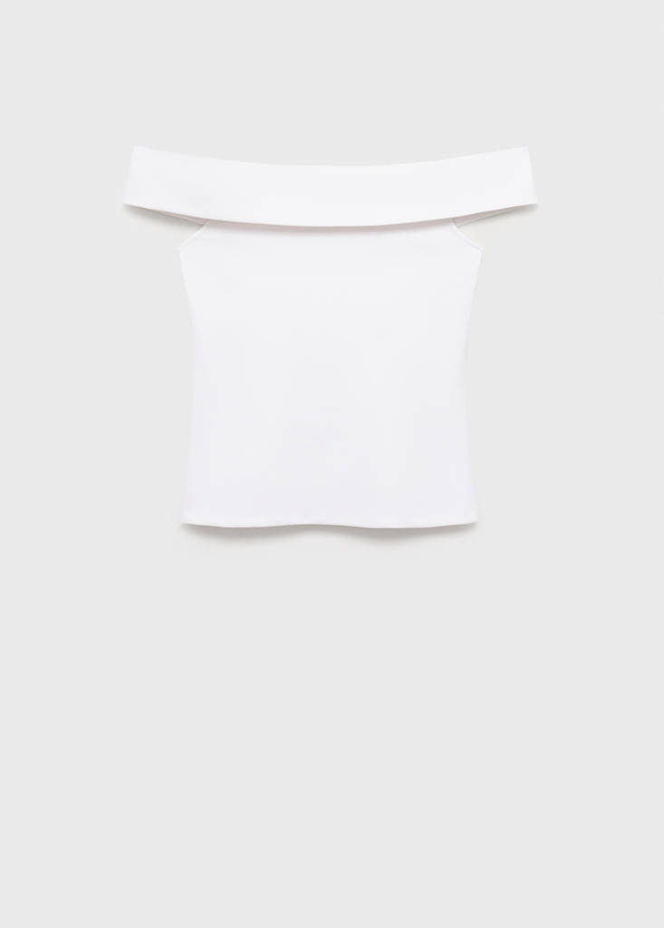 Strapless top — White
