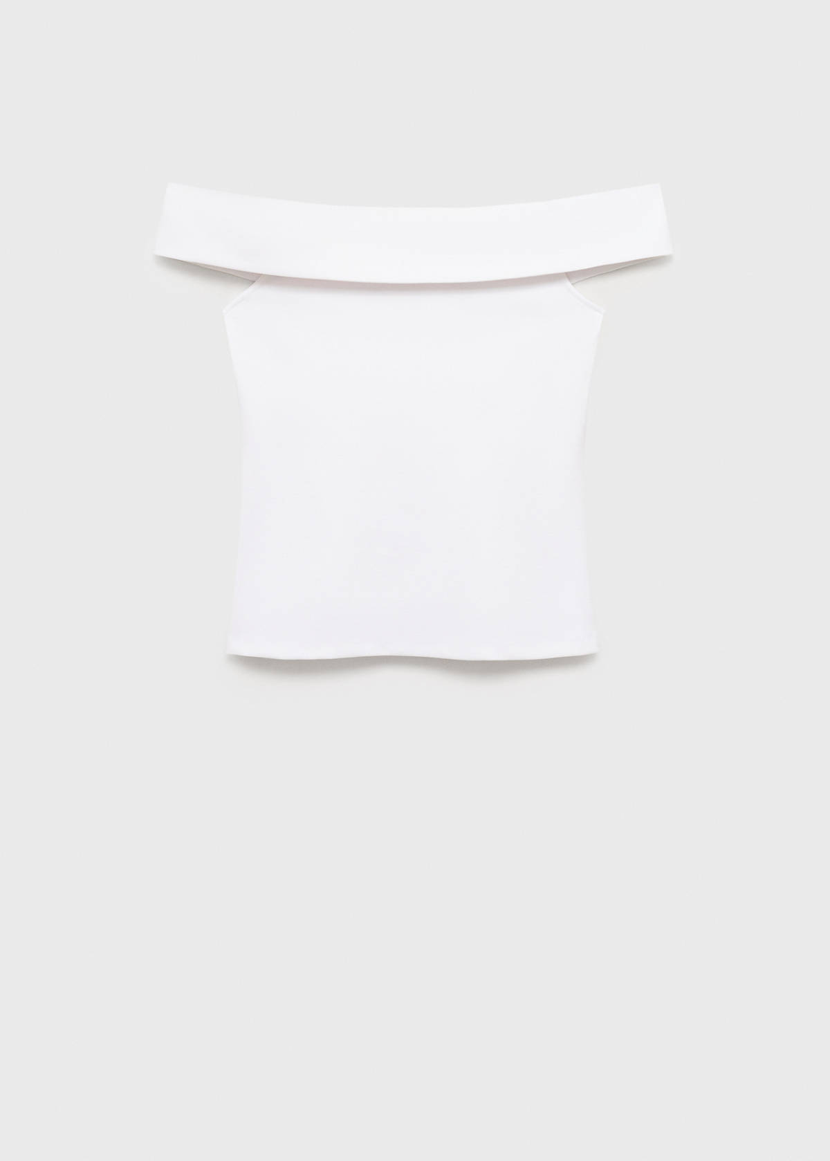 Strapless top — White