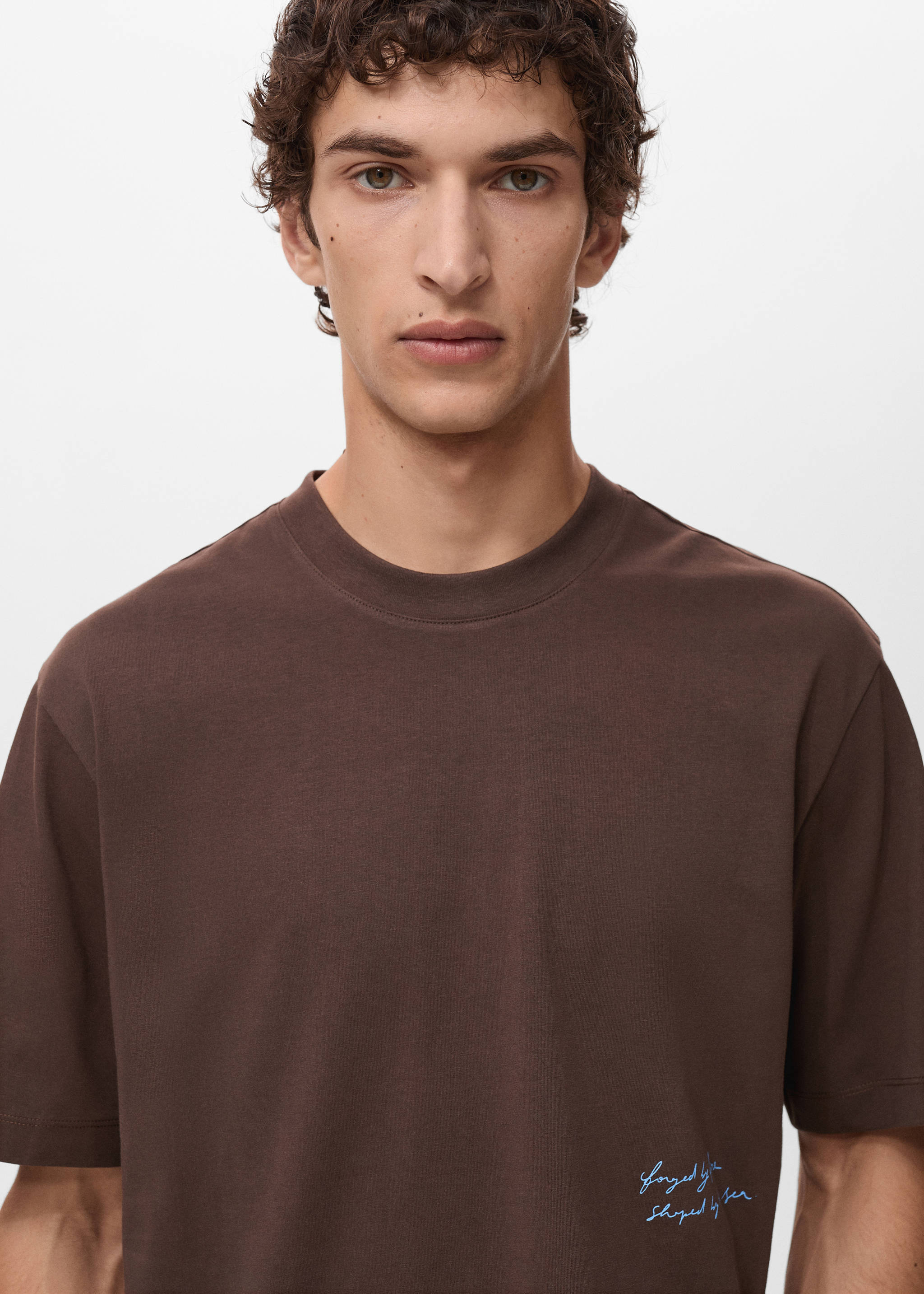 T-shirt with printed patch - Details of the article 1