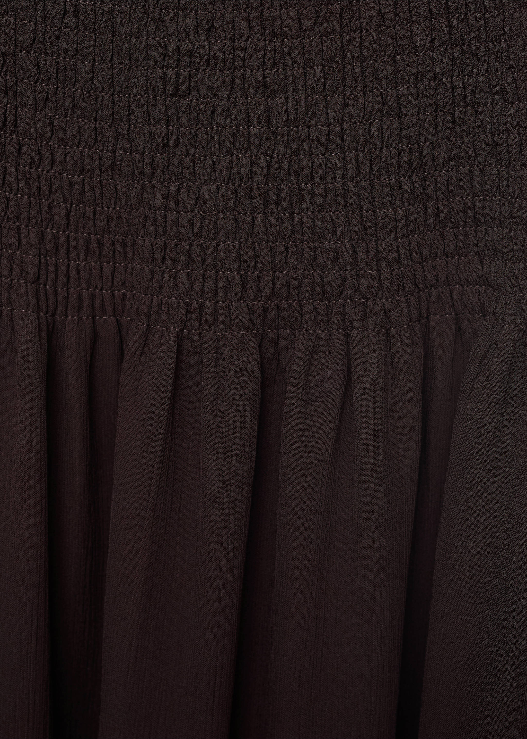 Асимметричное платье со сборкой на лифе - Деталь изделия 8, Шоколадный. Ref: 17021281-00.