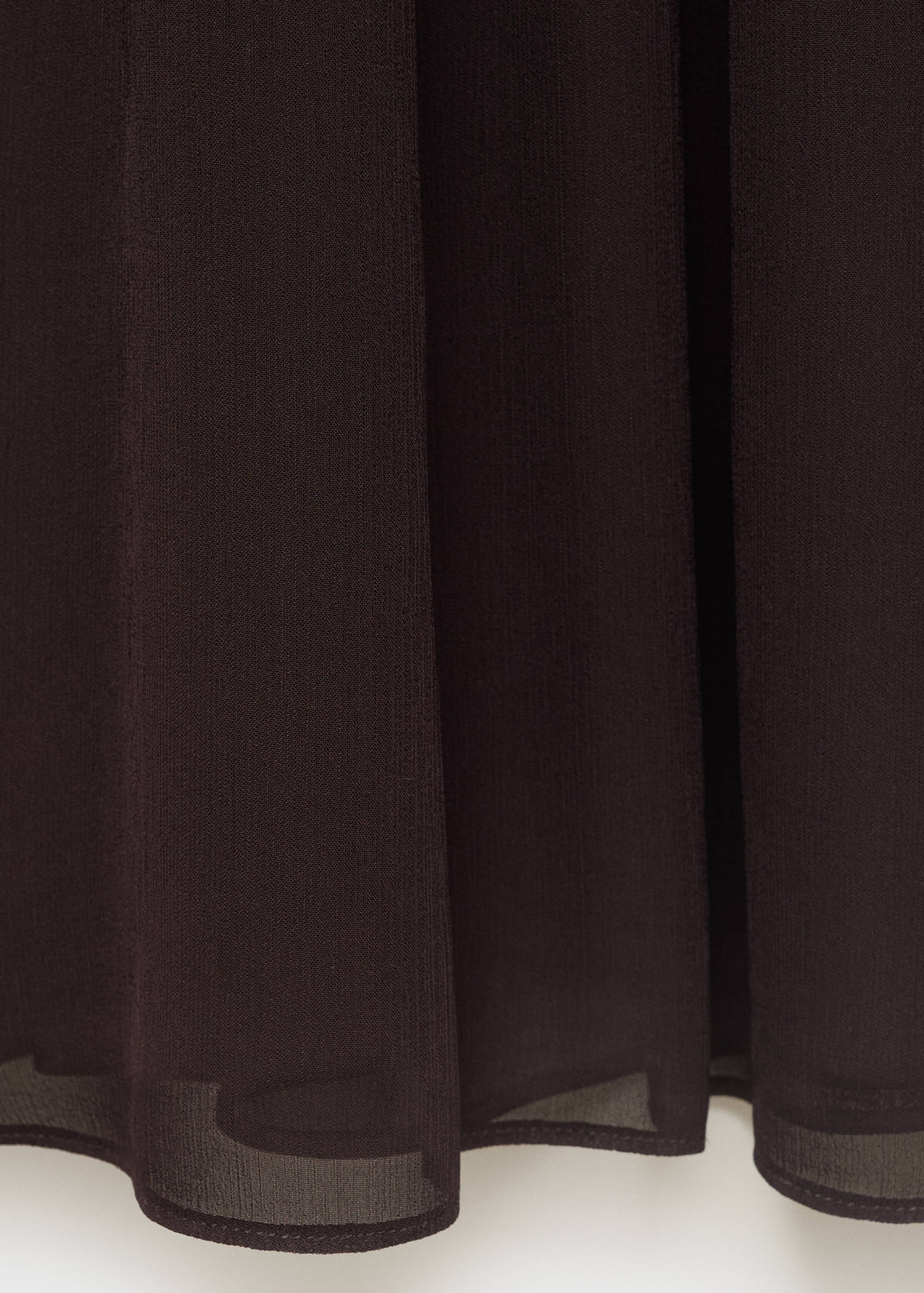 Asymmetrical dress with gathered body - Details of the article 0