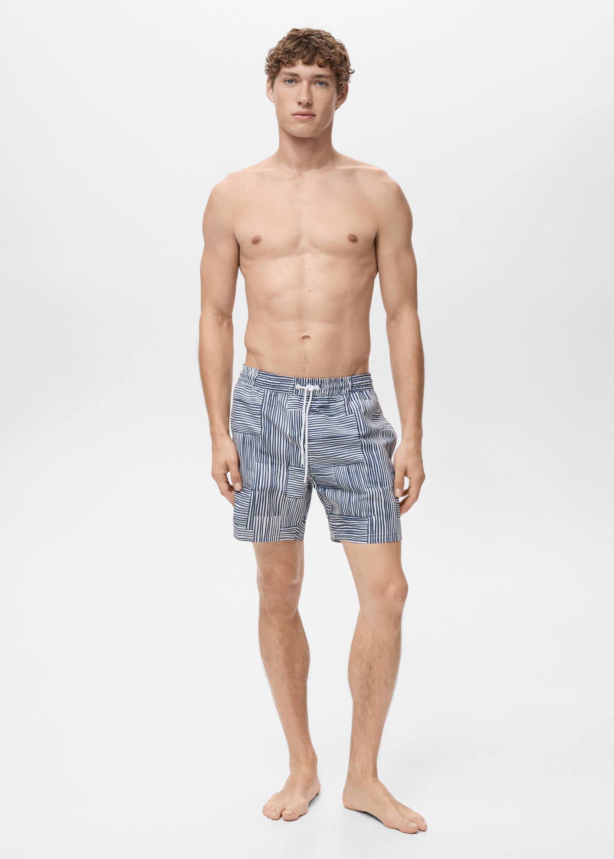 Плавательные шорты в полоску - Деталь изделия 4