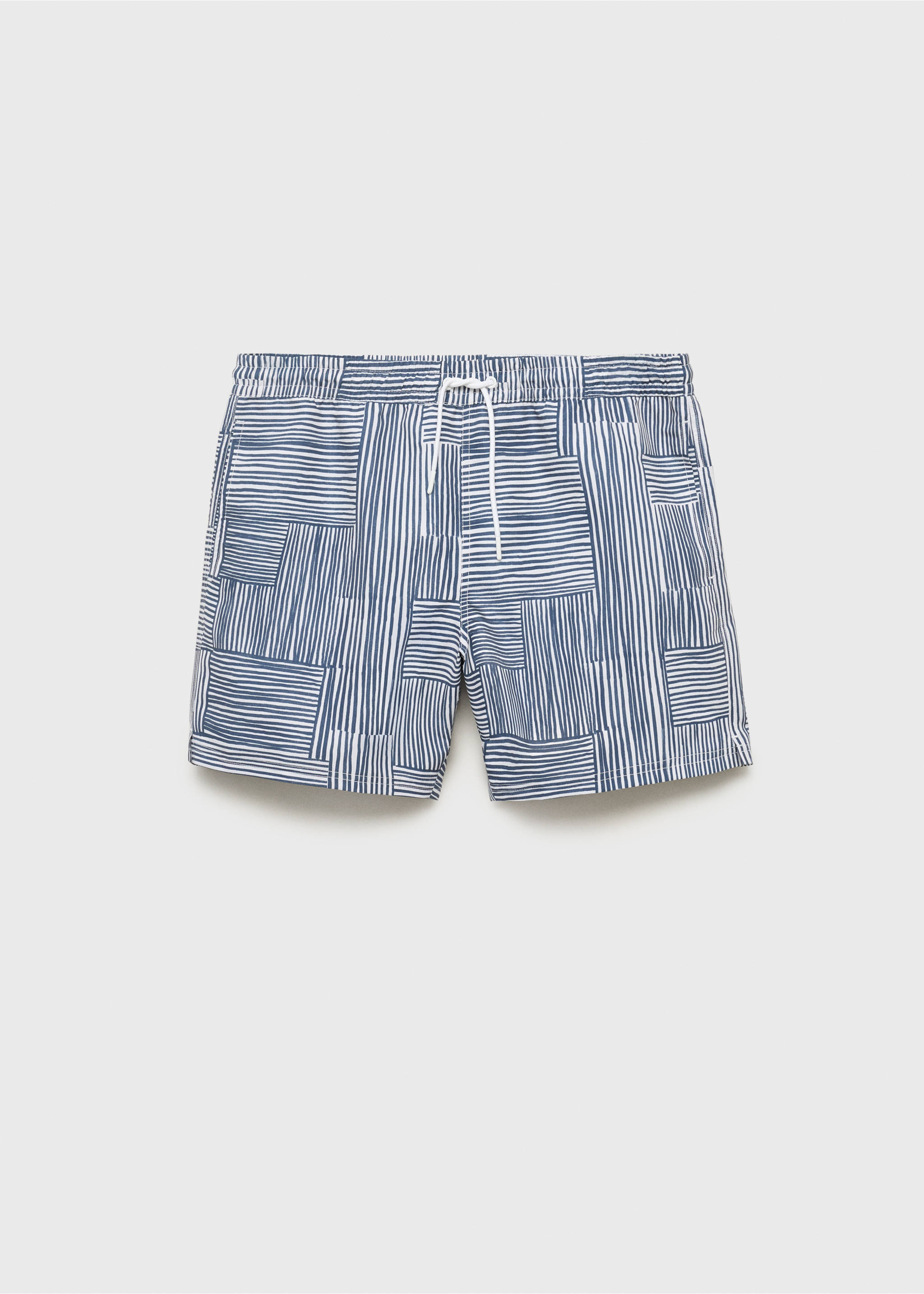 Multi-striped swimsuit - Article without model, Blue. Ref: 17021285-00.