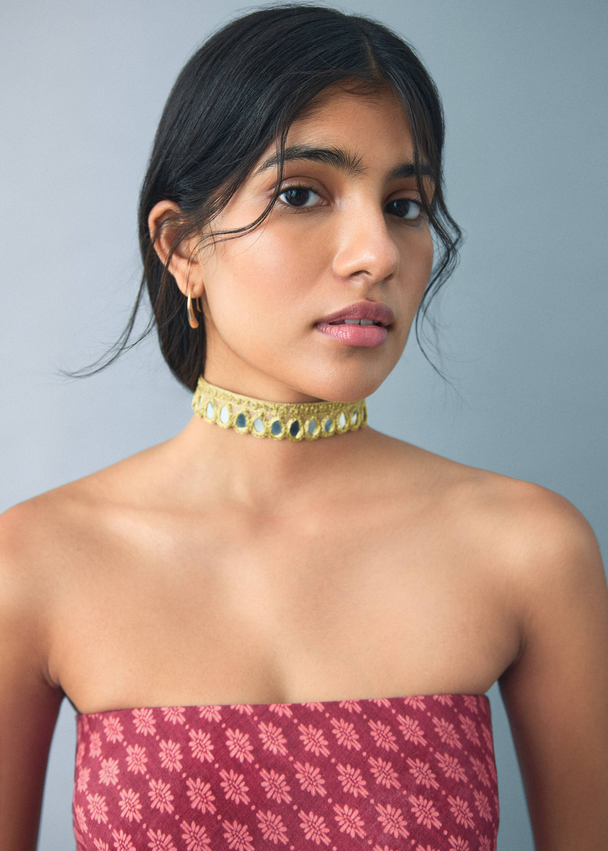 Flowy printed dress - Details of the article 1