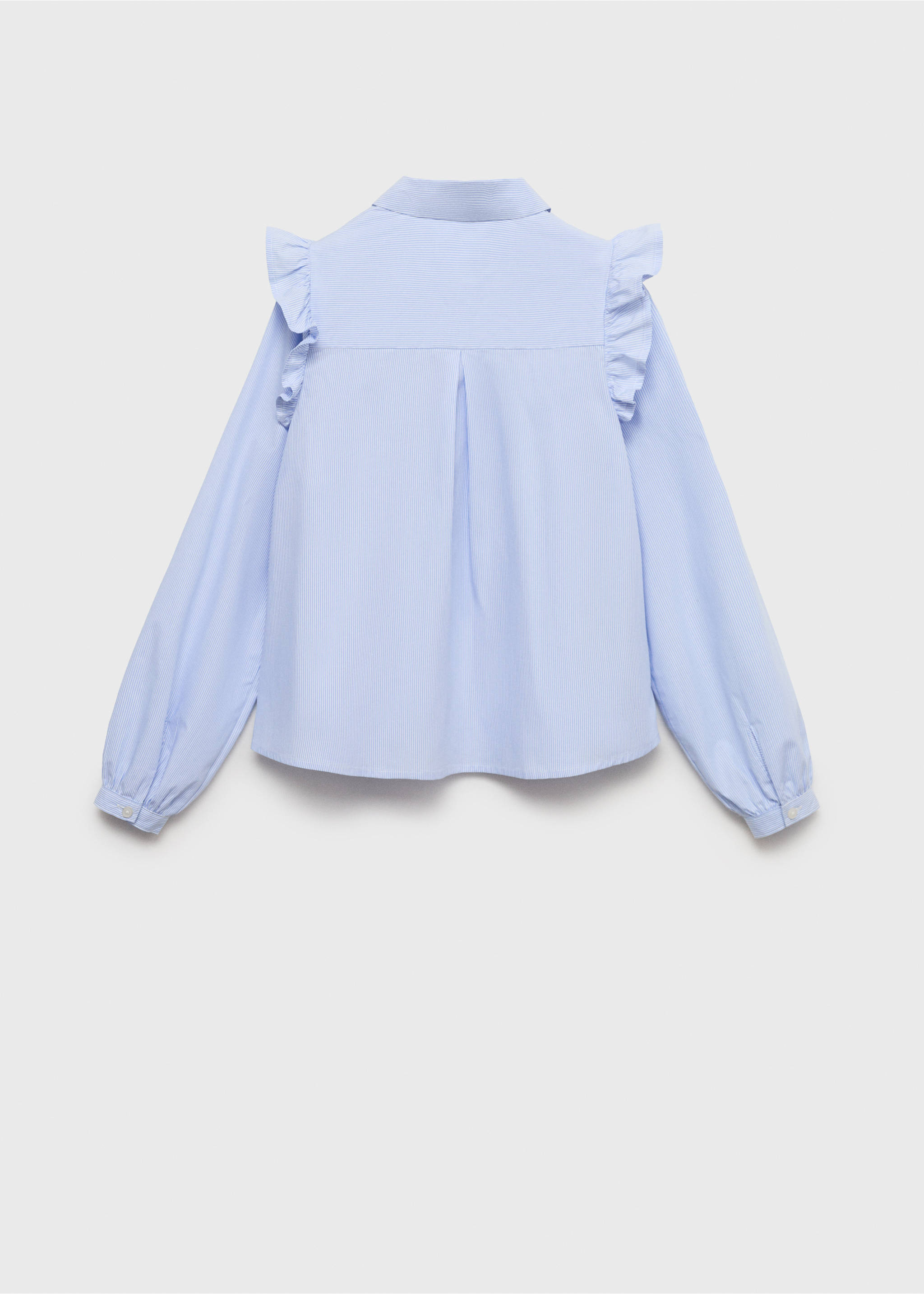 荷叶边细节衬衫 - null, 蓝色. Ref: 17021518-00.