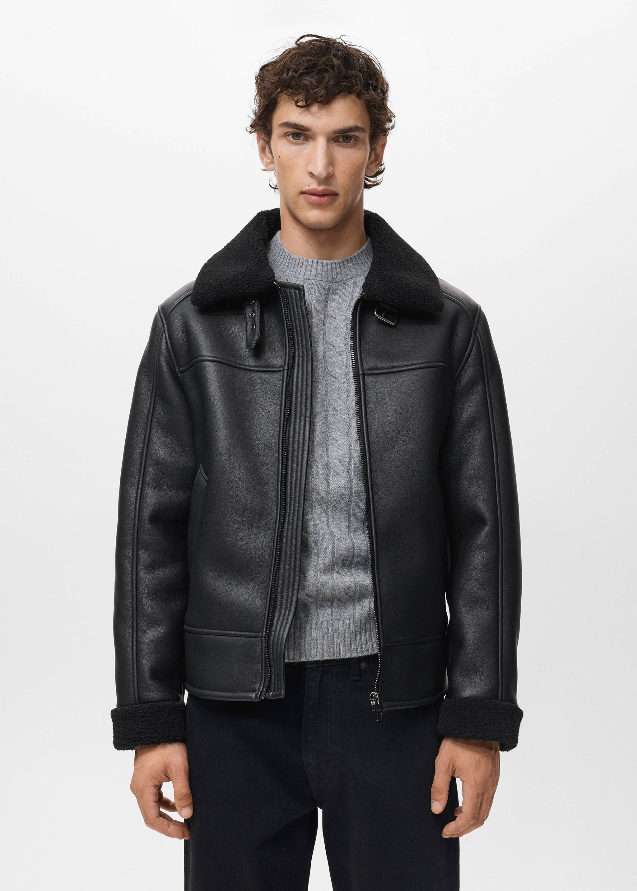 Double face sheepskin jacket - Medium plane