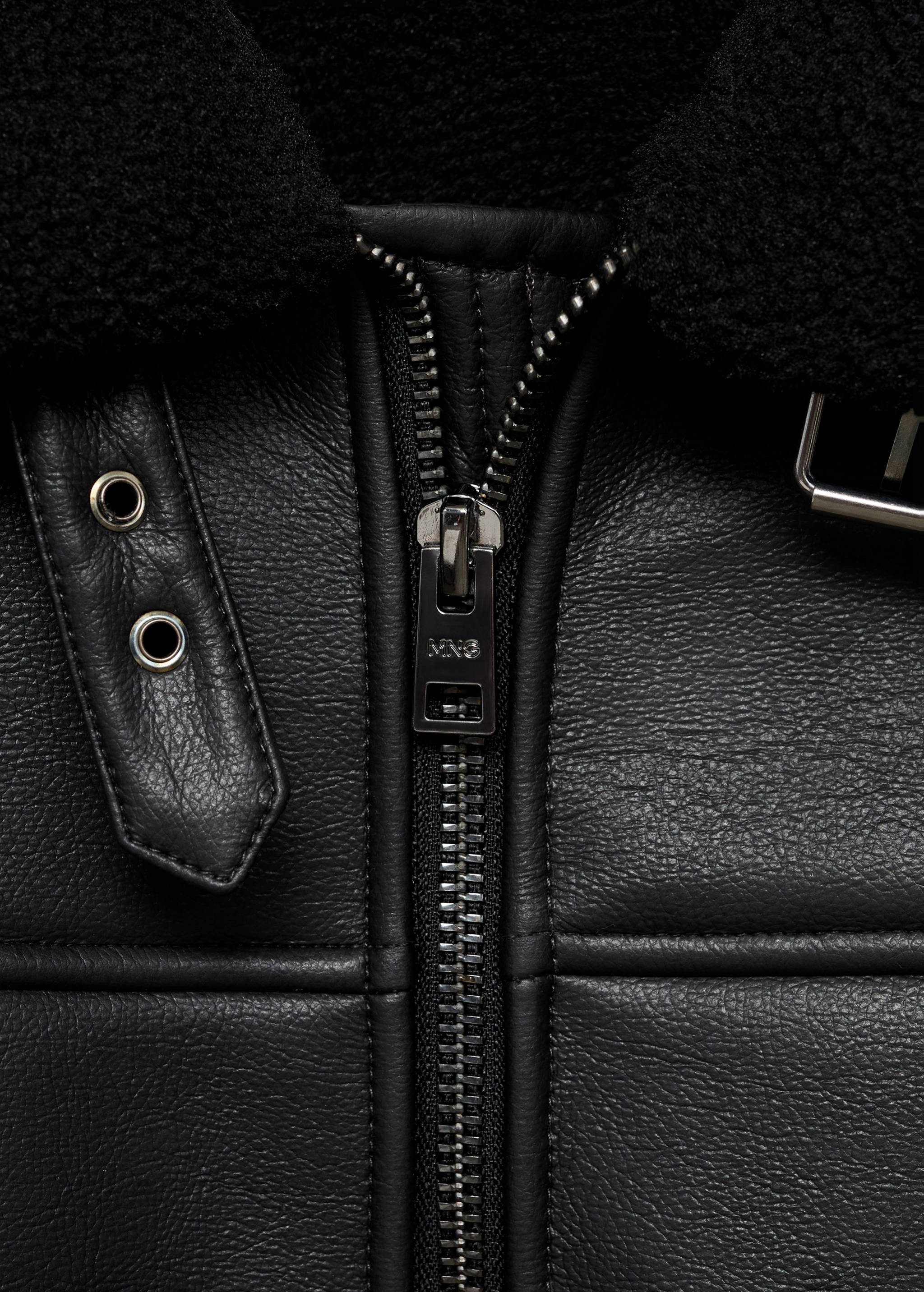 Double face sheepskin jacket - Details of the article 8