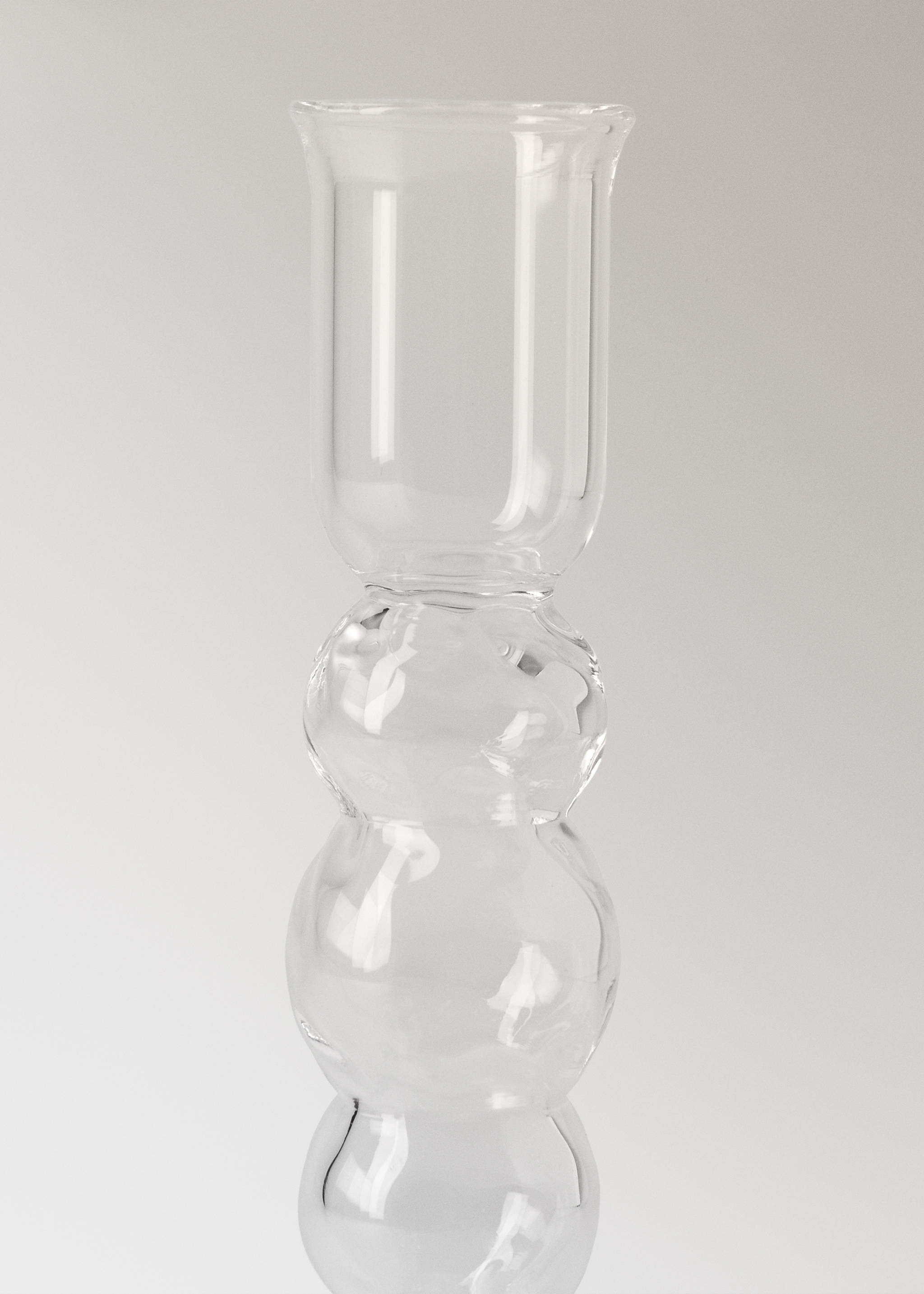 Spiraalvormige kandelaar van boriumsilicaat - Detail van het artikel 1