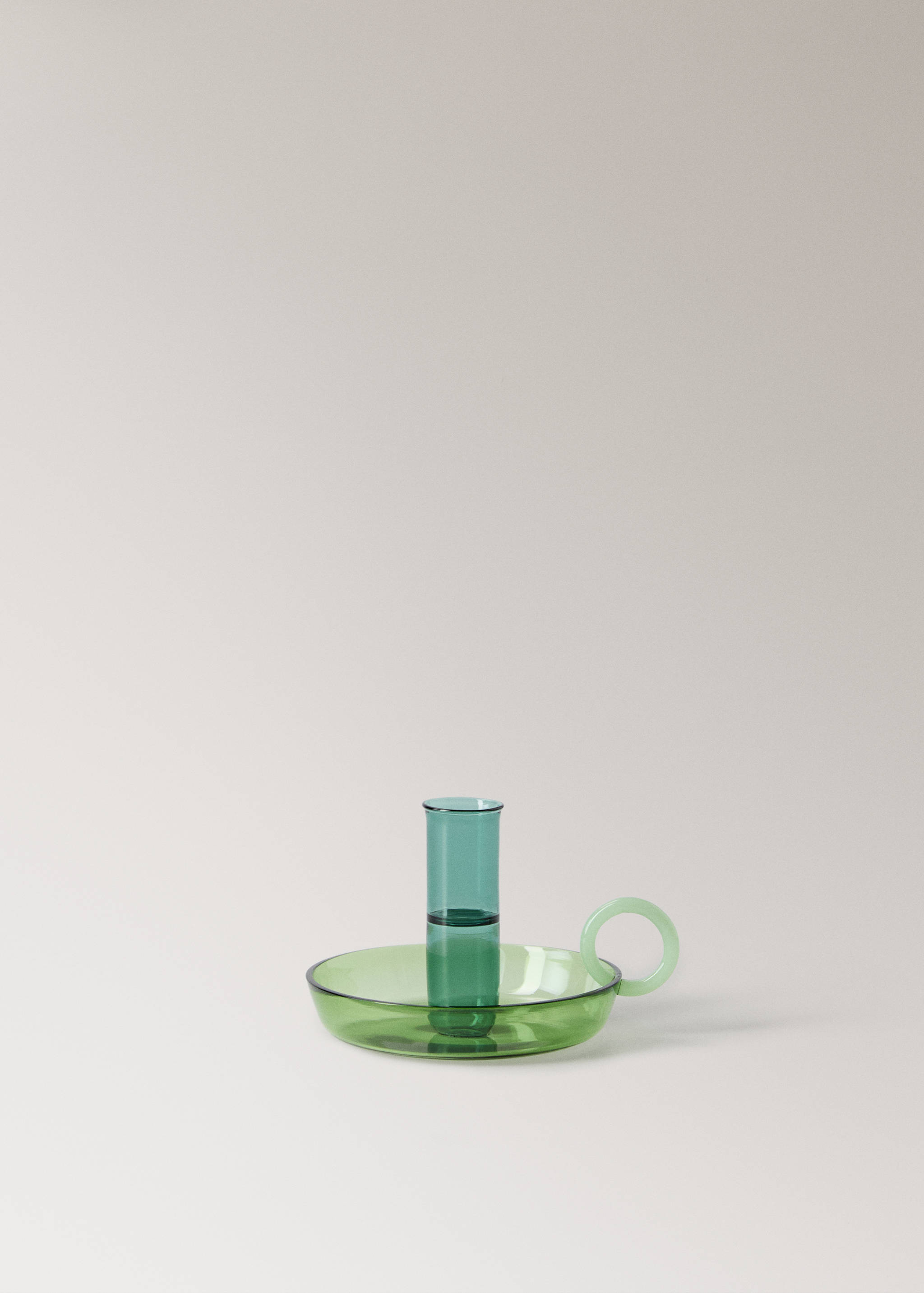 Borosilicate candelabra with two-tone handle - Article without model