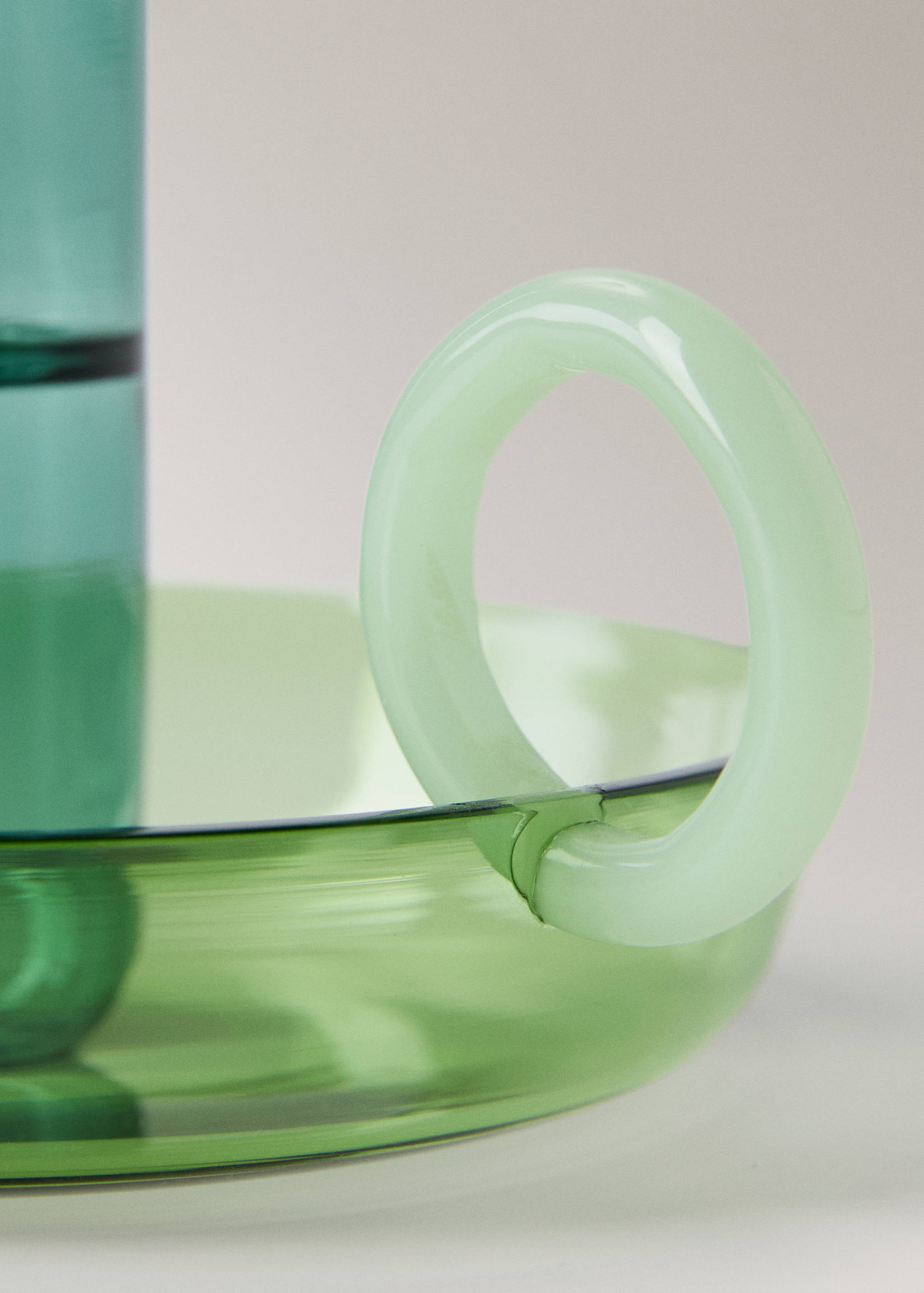 Borosilicate candelabra with two-tone handle - Details of the article 2