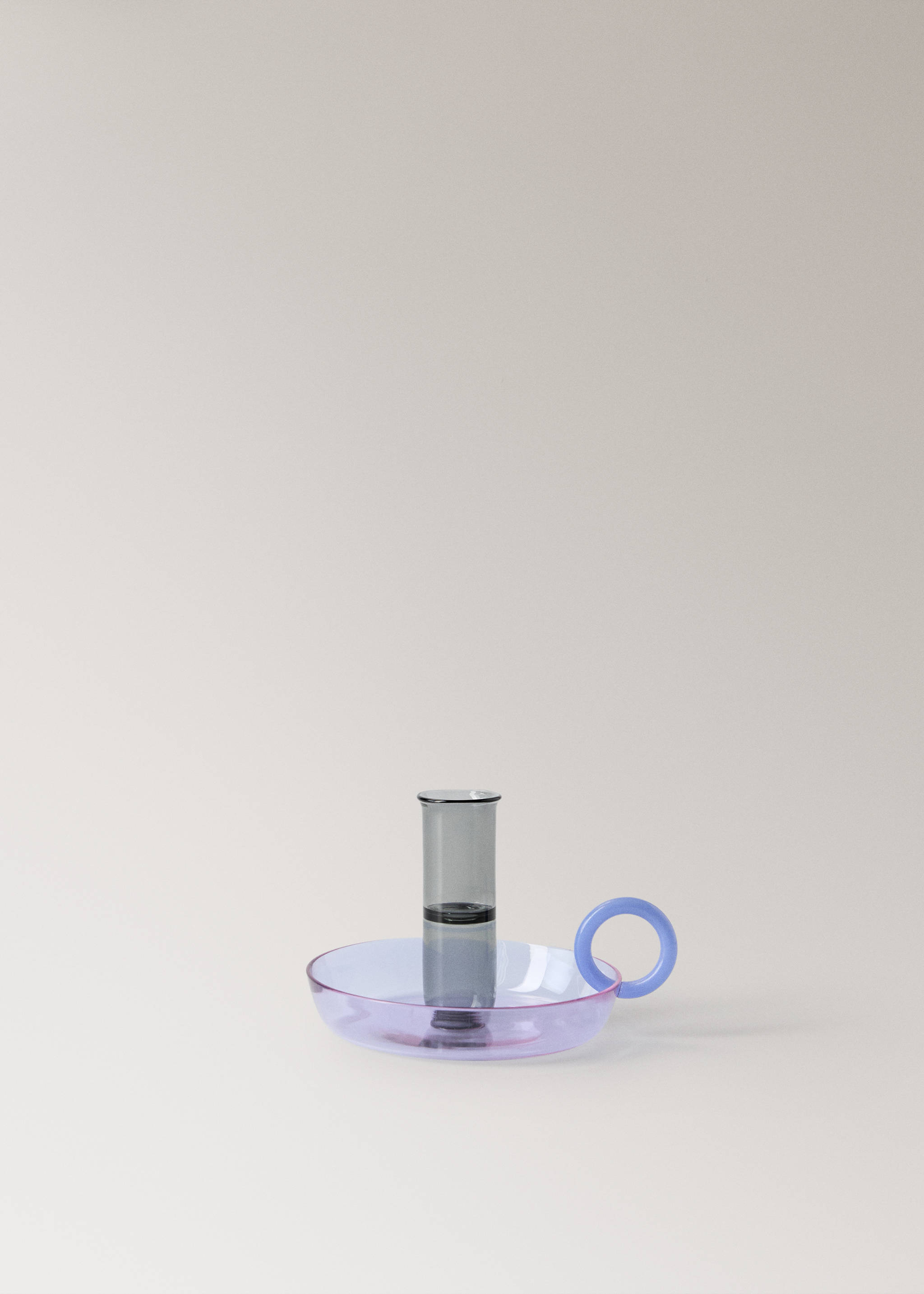 Borosilicate candelabra with two-tone handle - Article without model