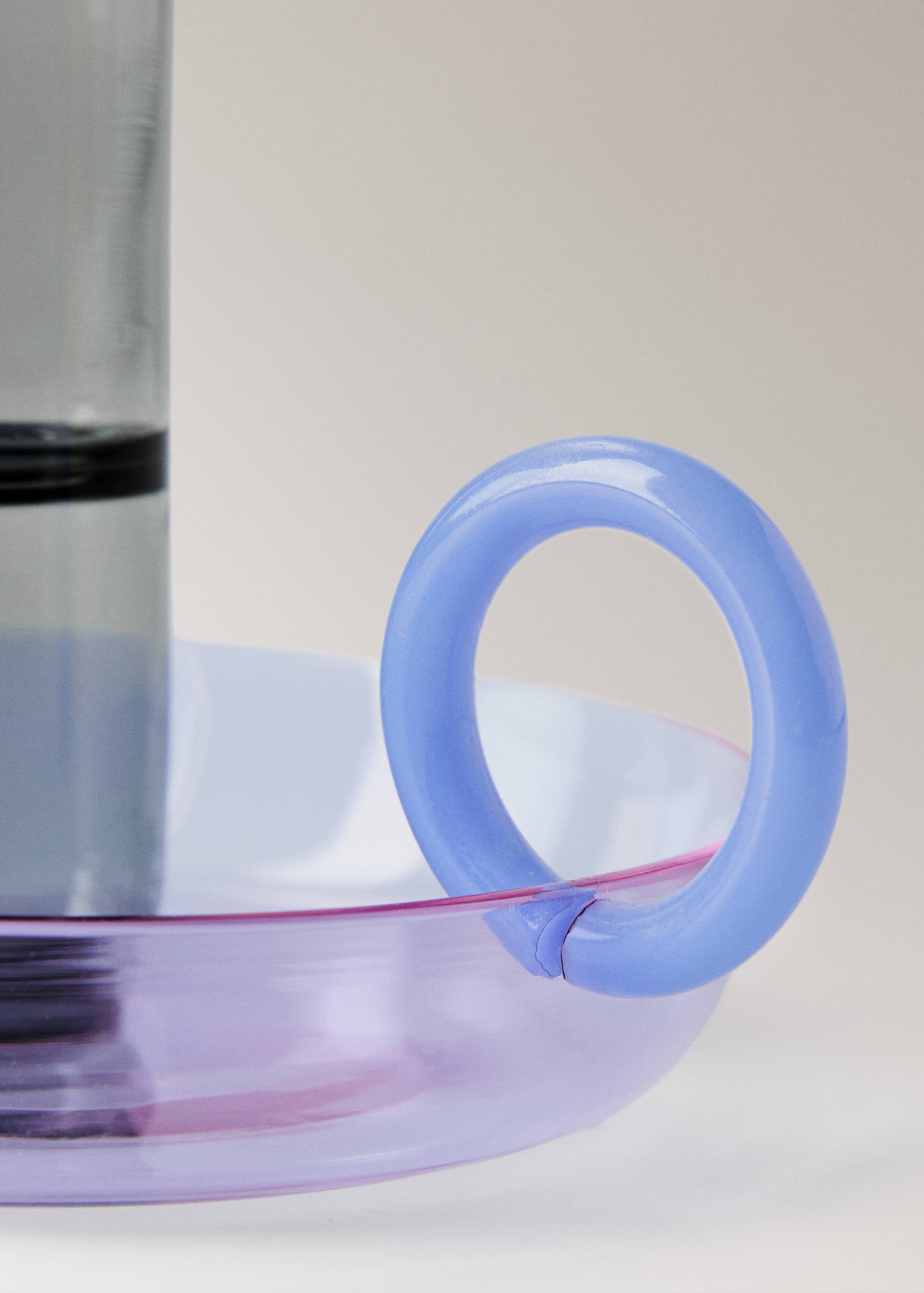 Borosilicate candelabra with two-tone handle - Details of the article 2