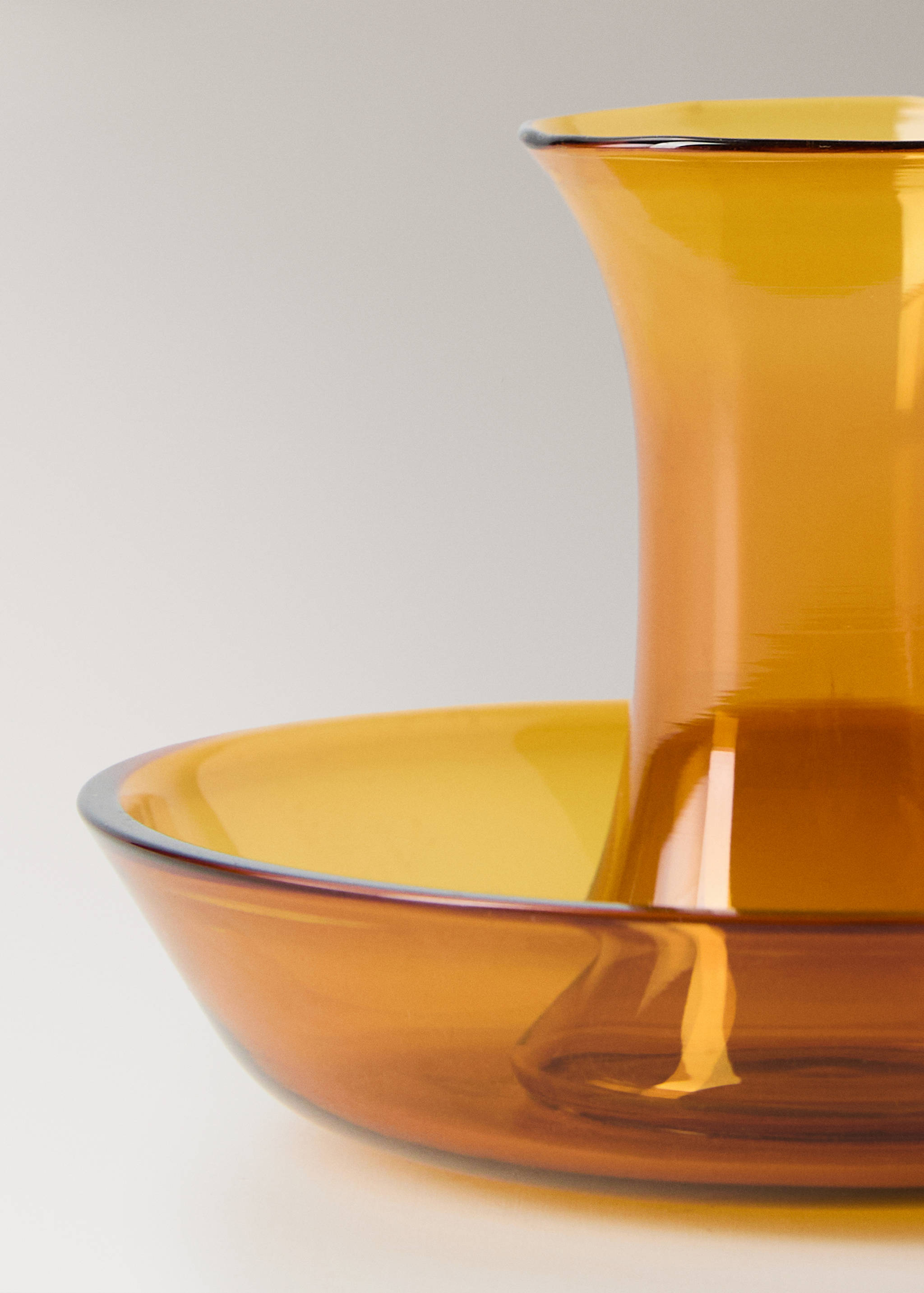 Borosilicate coloured glass candelabra - Details of the article 2