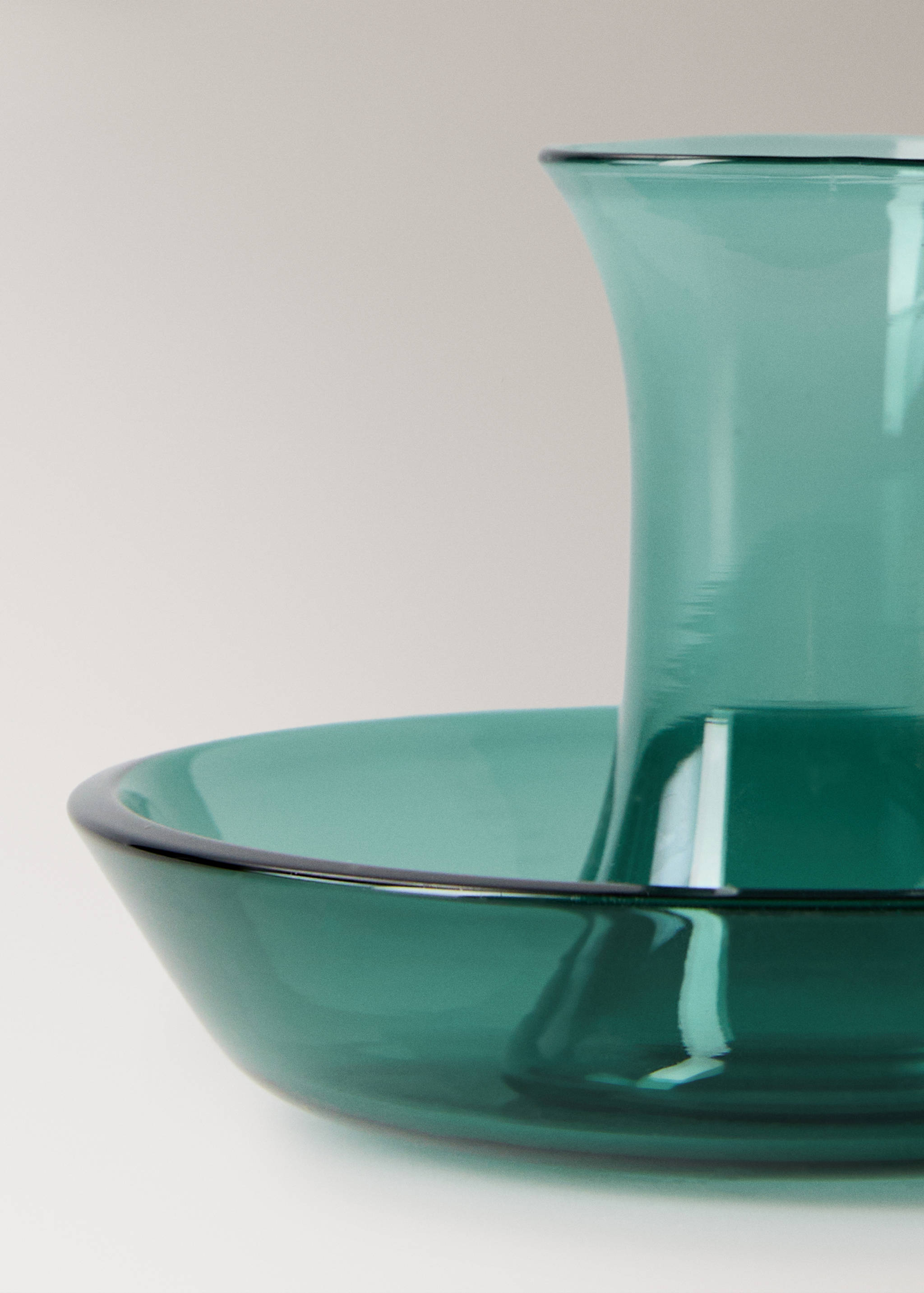 Borosilicate coloured glass candelabra - Details of the article 2