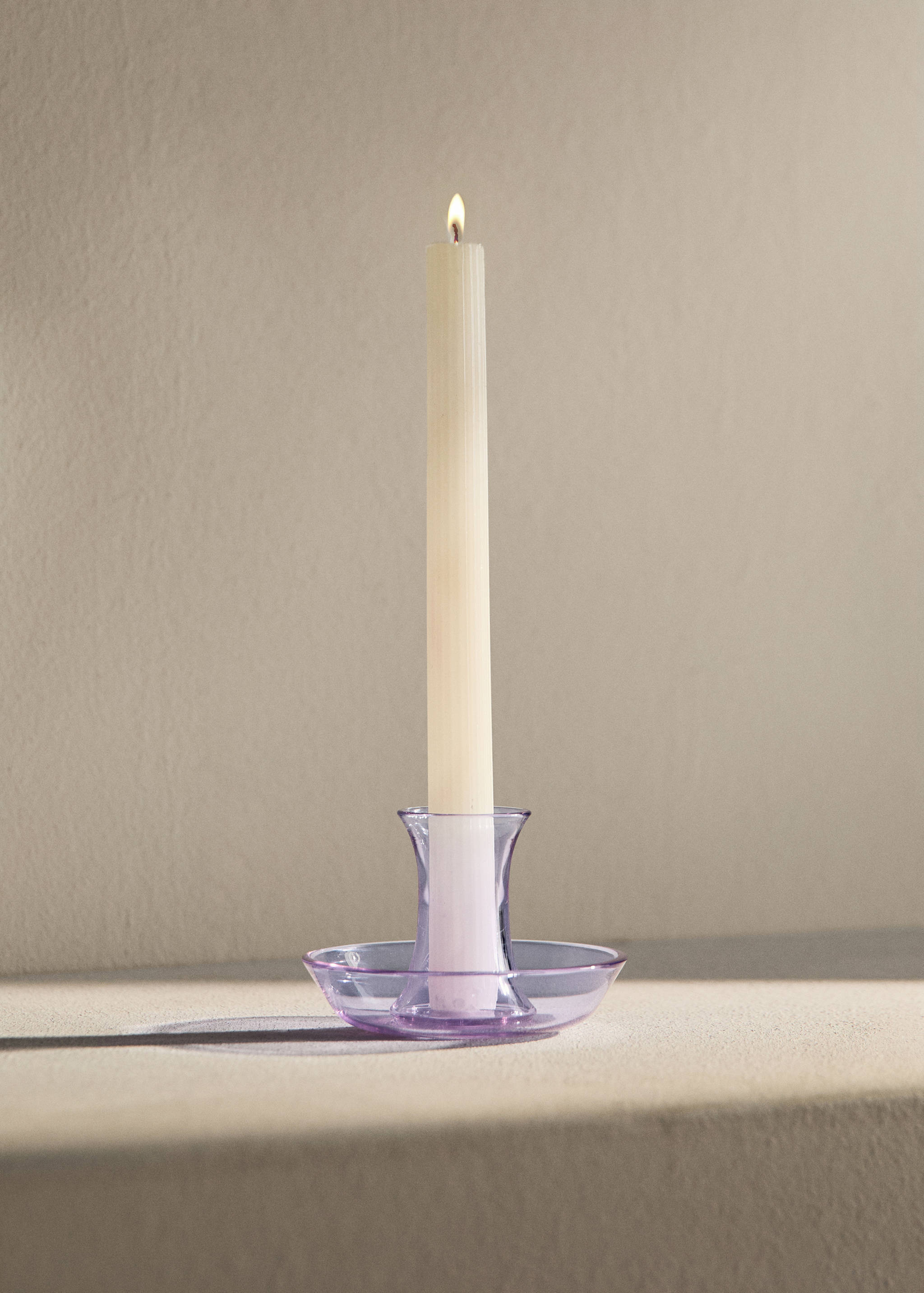 Bougeoir en borosilicate coloré - Plan général