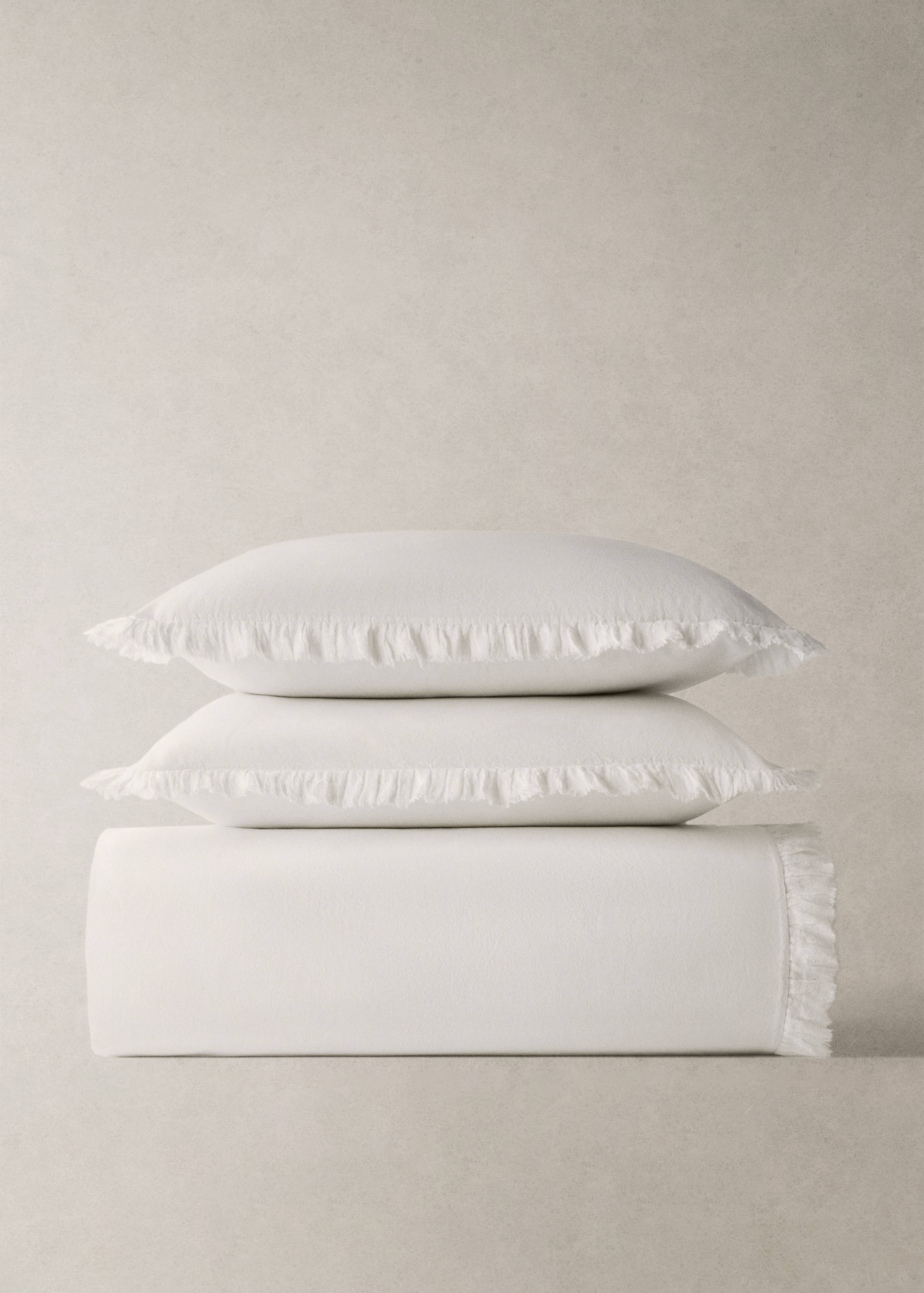 Housse de couette percale de coton volants gaze lit 180 cm - Détail de l'article 8