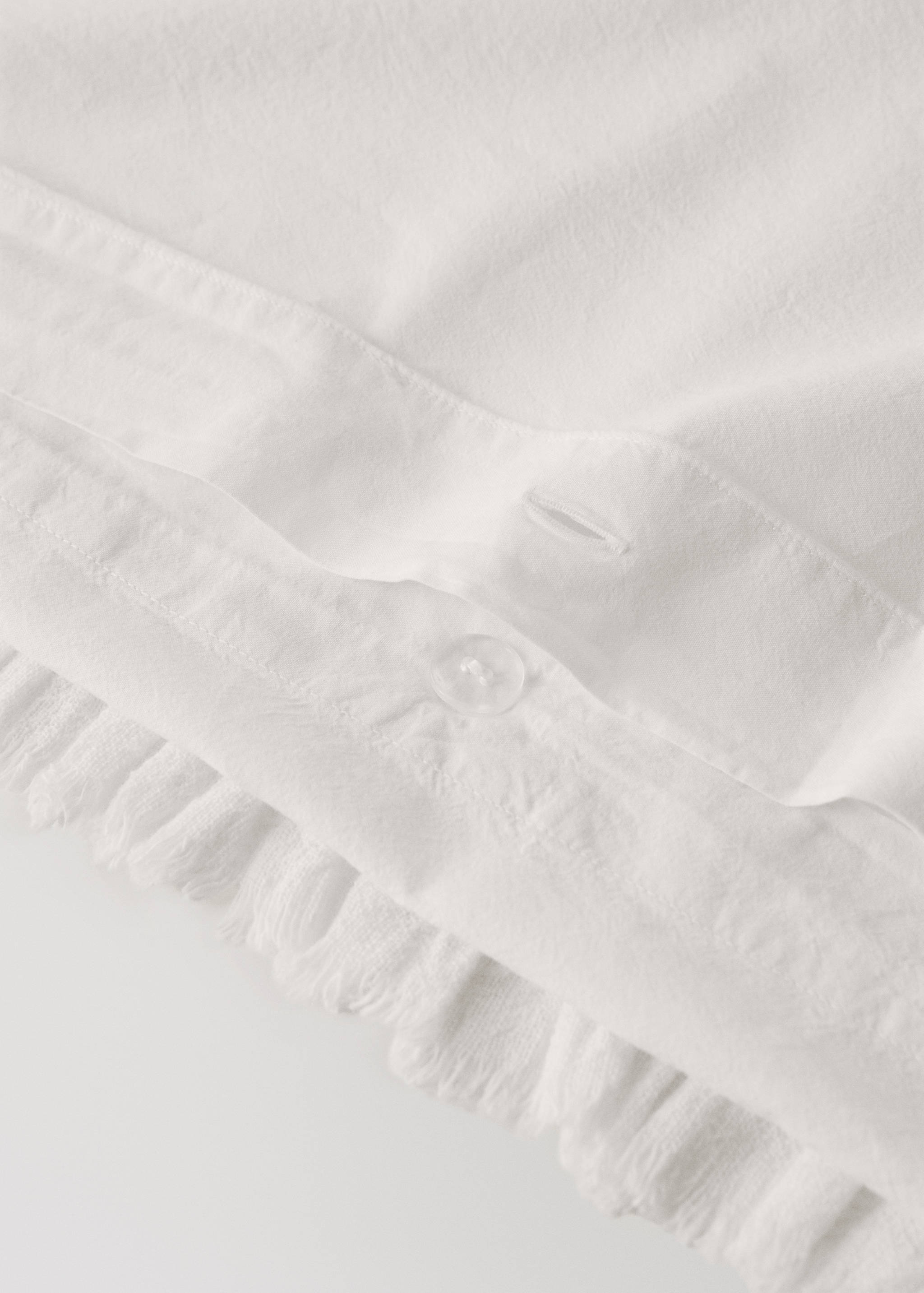 Housse de couette percale de coton volants gaze lit 180 cm - Détail de l'article 1