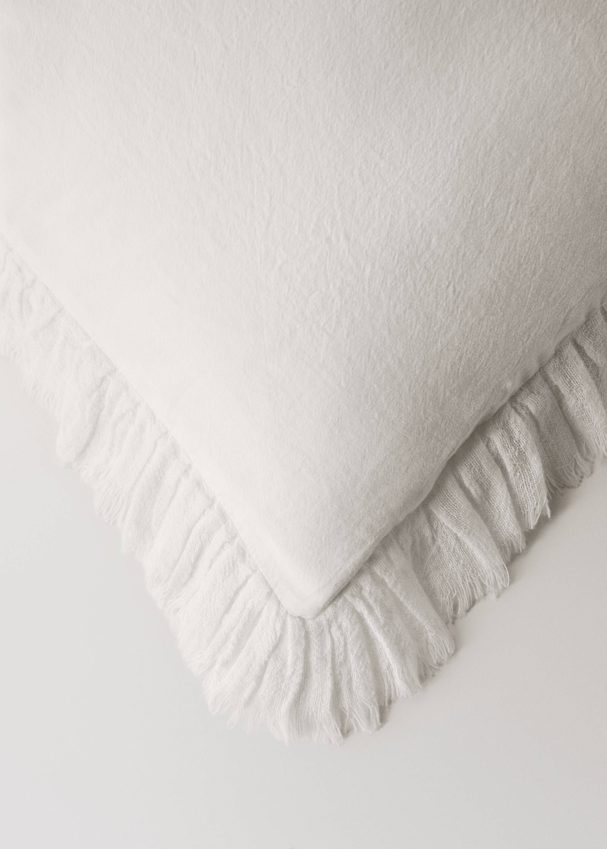 Housse de couette percale de coton volants gaze lit 180 cm - Détail de l'article 3