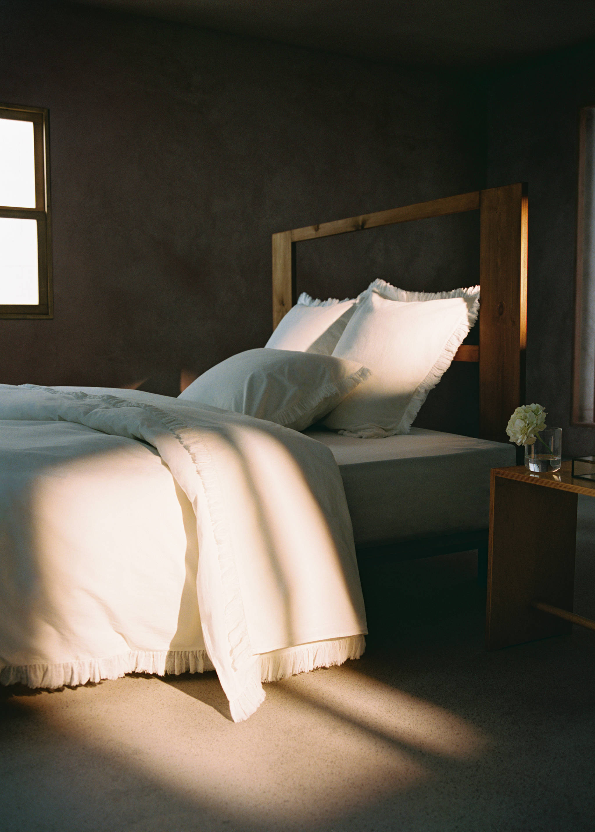 Housse de couette percale de coton volants gaze lit 180 cm - Détail de l'article 6