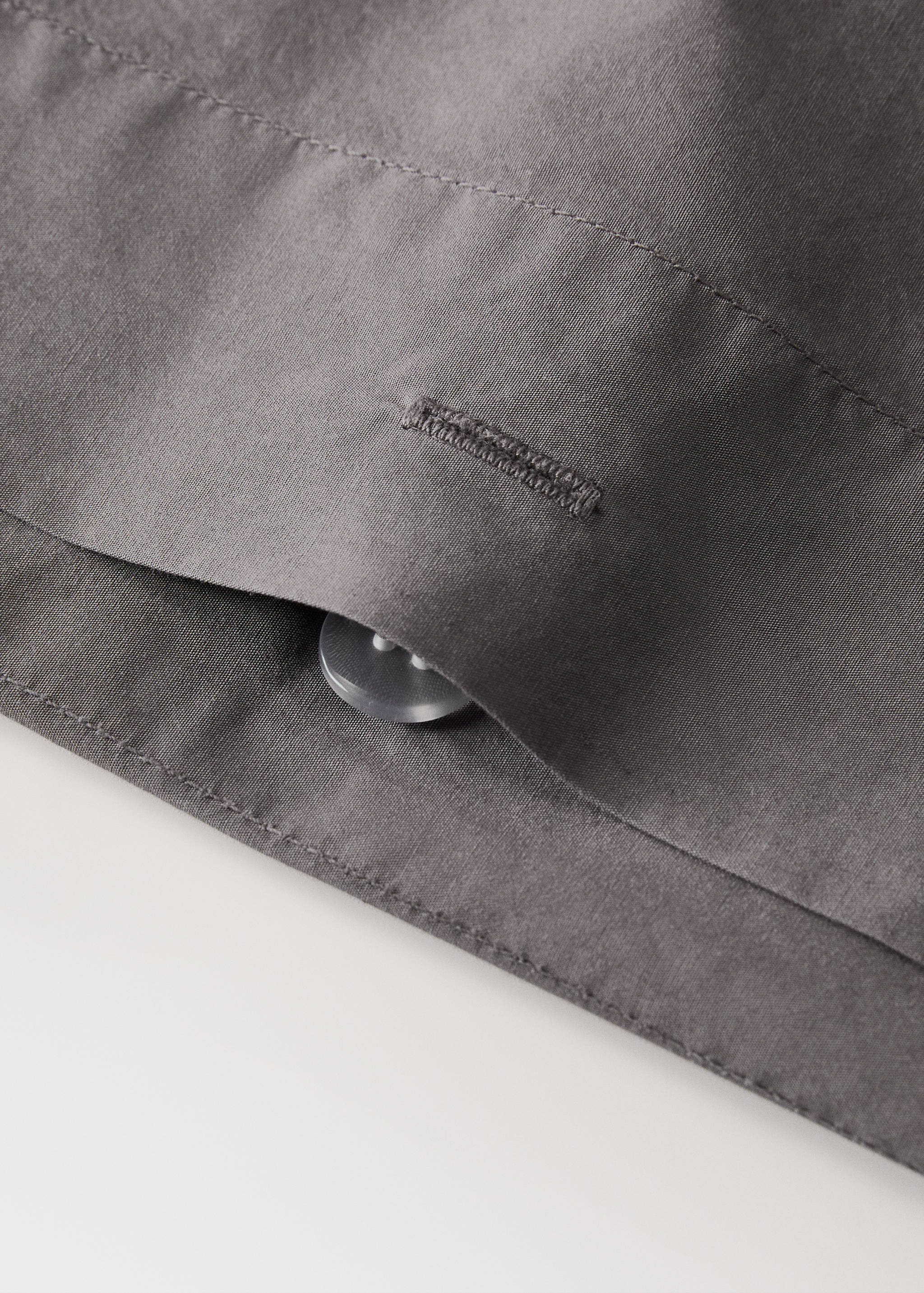 Cotton poplin double-stitched children's duvet cover Queen bed - Details of the article 1