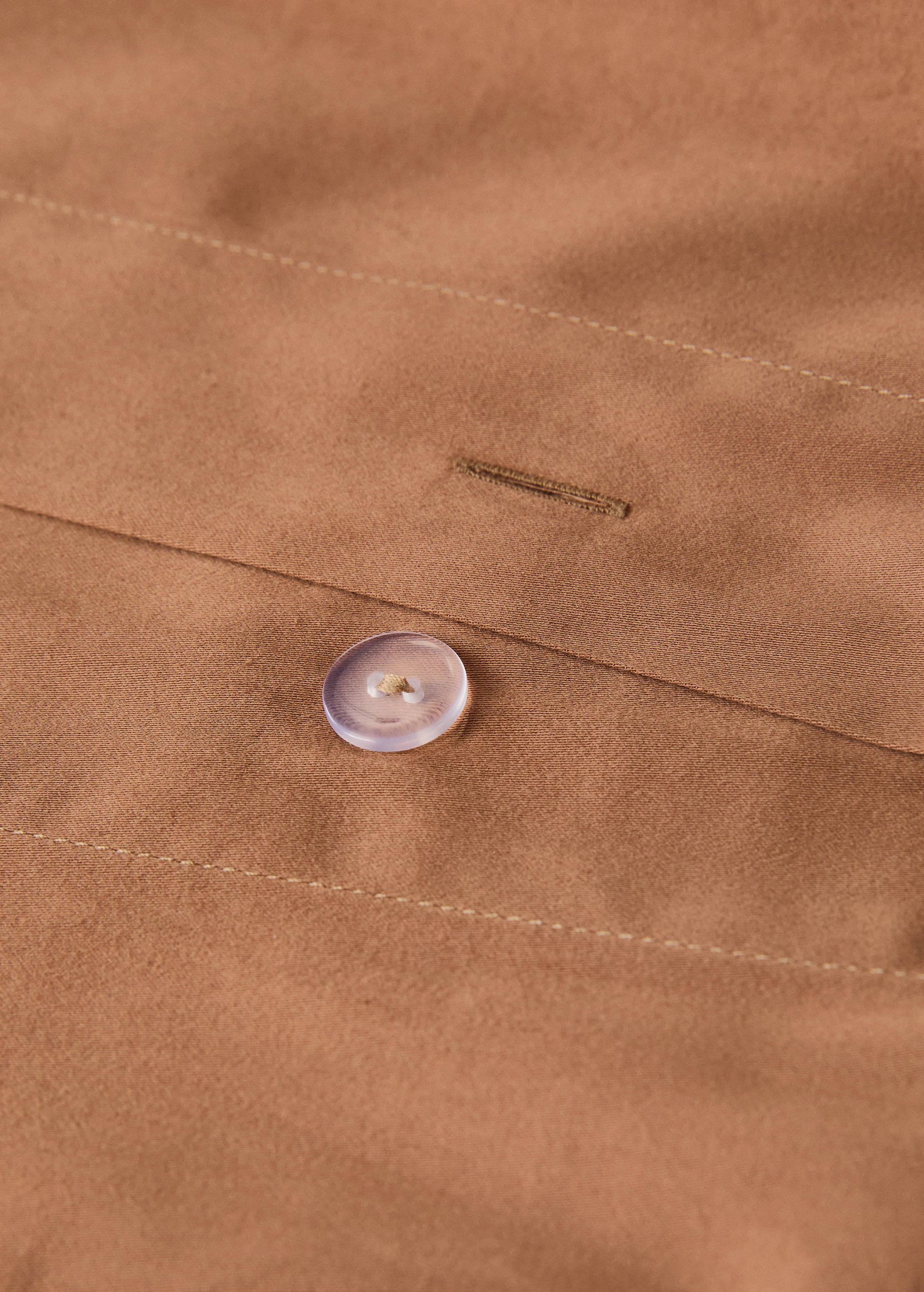 Dekbedovertrek van gewassen satijnkatoen met dubbel stiksel bed 150/160 cm - Detail van het artikel 2