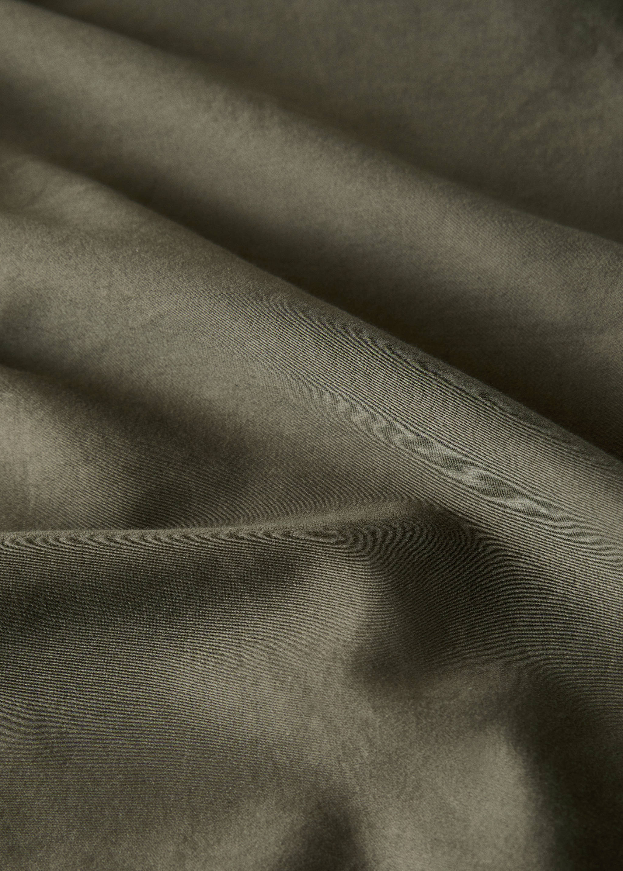 Housse de couette coton et satin lavé double surpiqûre lit 180/200 cm - Détail de l'article 2