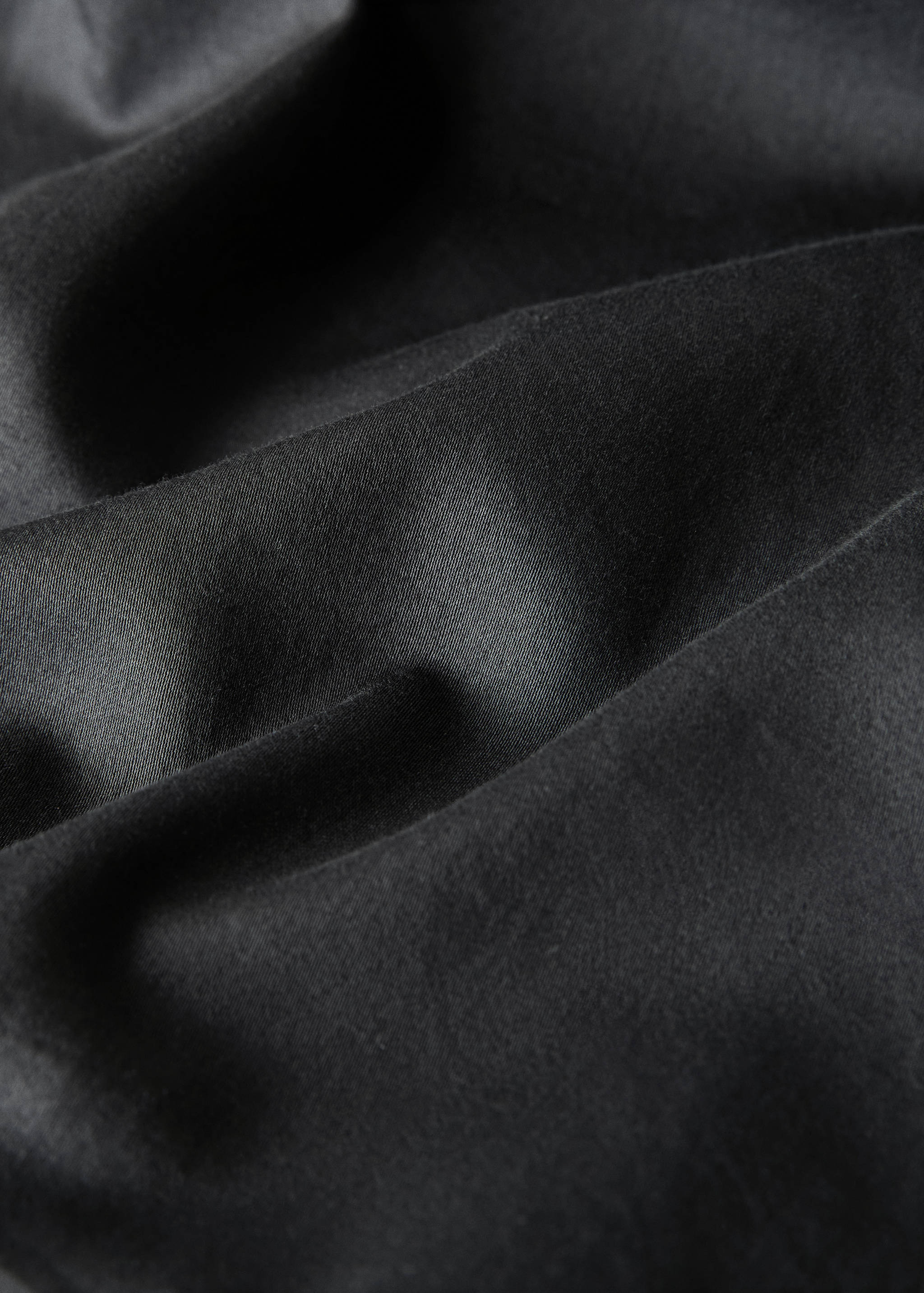 Housse de couette coton et satin lavé double surpiqûre lit 180/200 cm - Détail de l'article 3