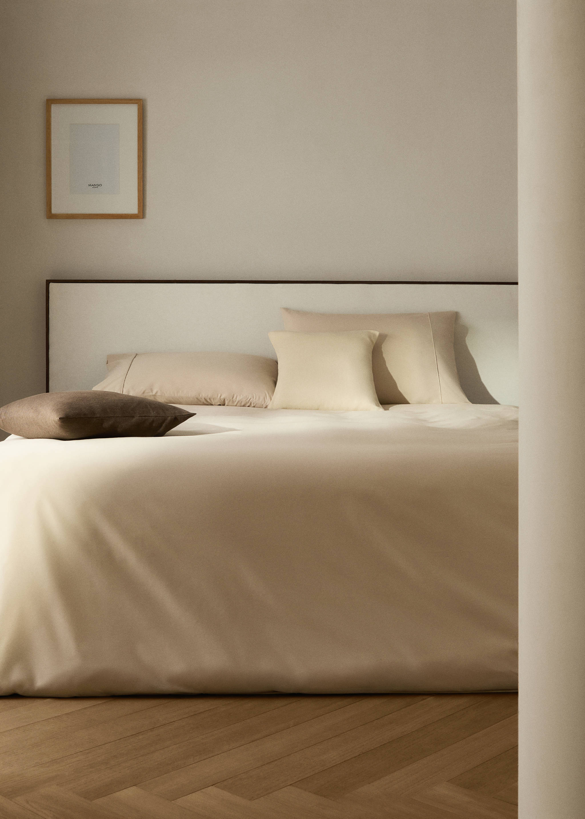 500-thread cotton percale duvet cover for 135/140 cm bed - General plane