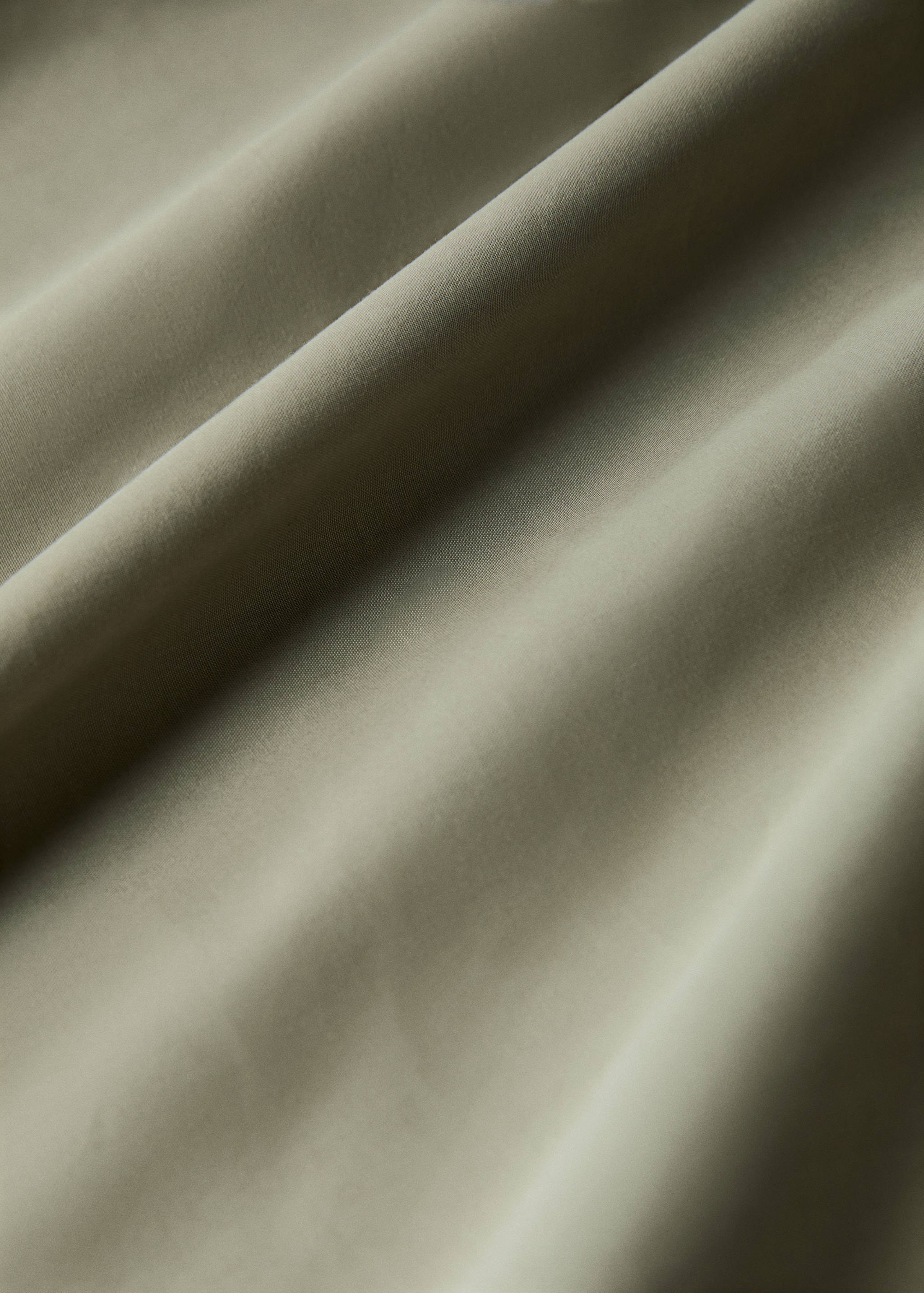 200-thread count percale cotton duvet cover with contrasting overlock for 180/200 cm bed - Details of the article 1