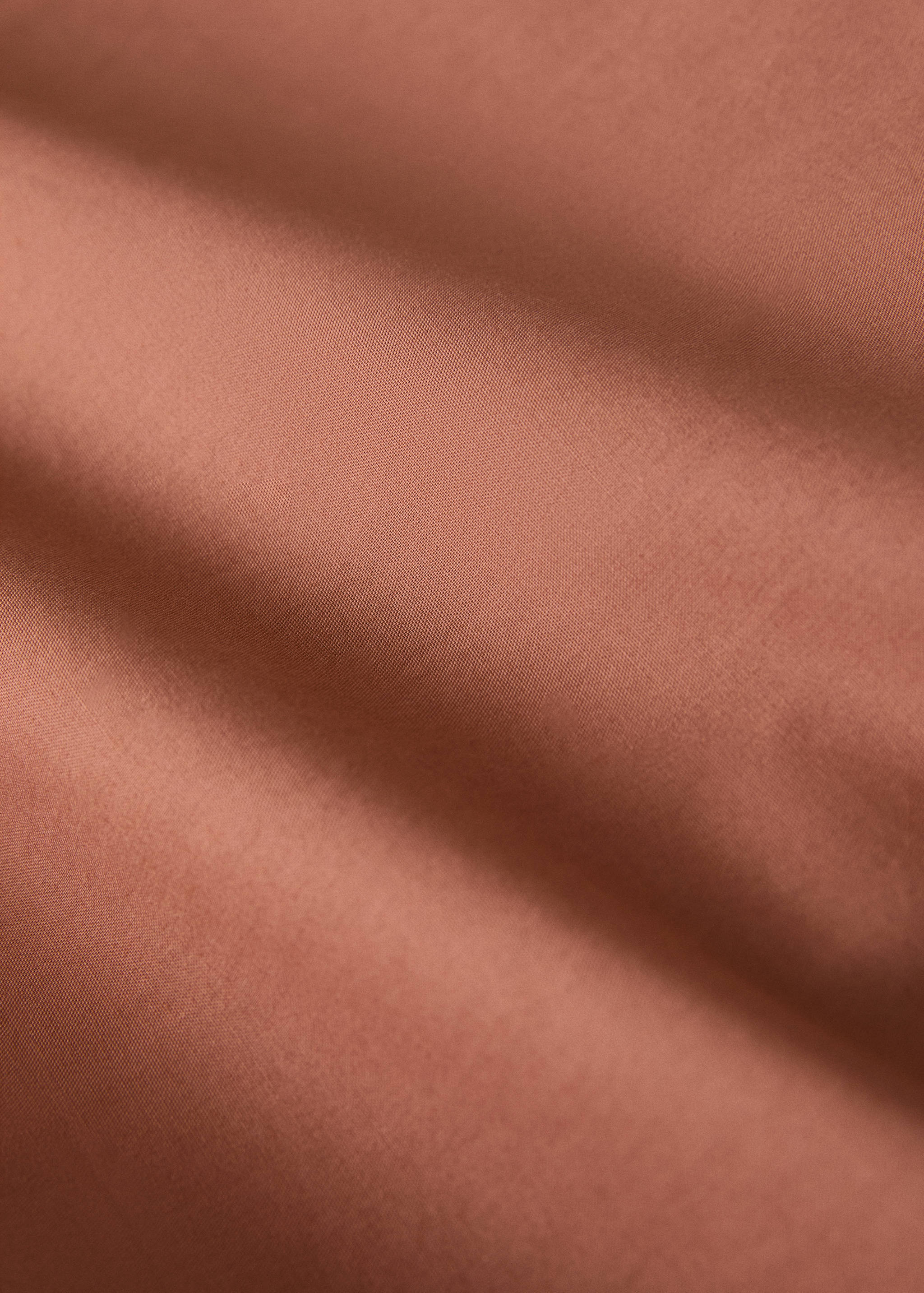 200-thread count percale cotton duvet cover with contrasting overlock for 180/200 cm bed - Details of the article 2