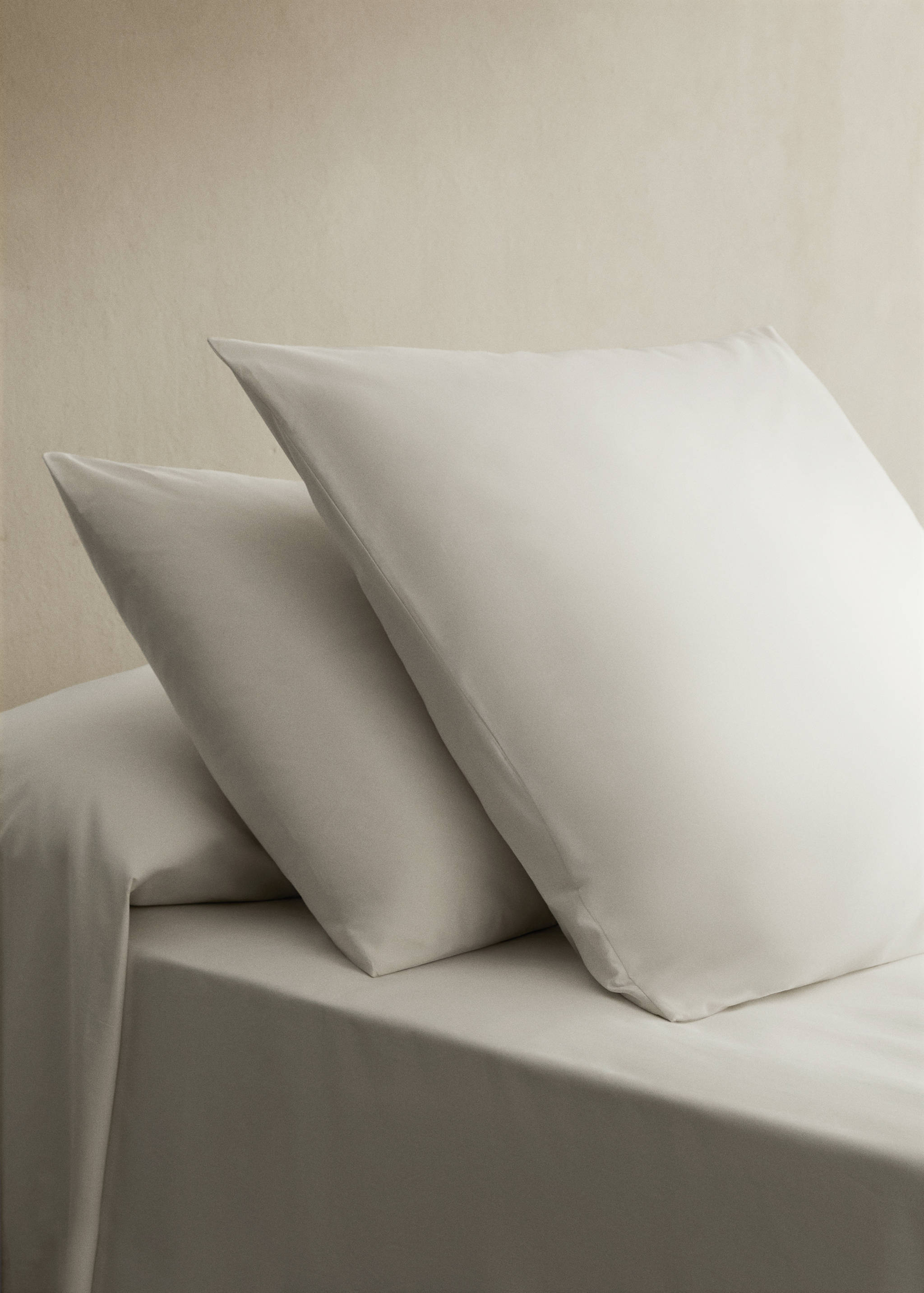 Percale cotton pillowcase 45x110cm - General plane