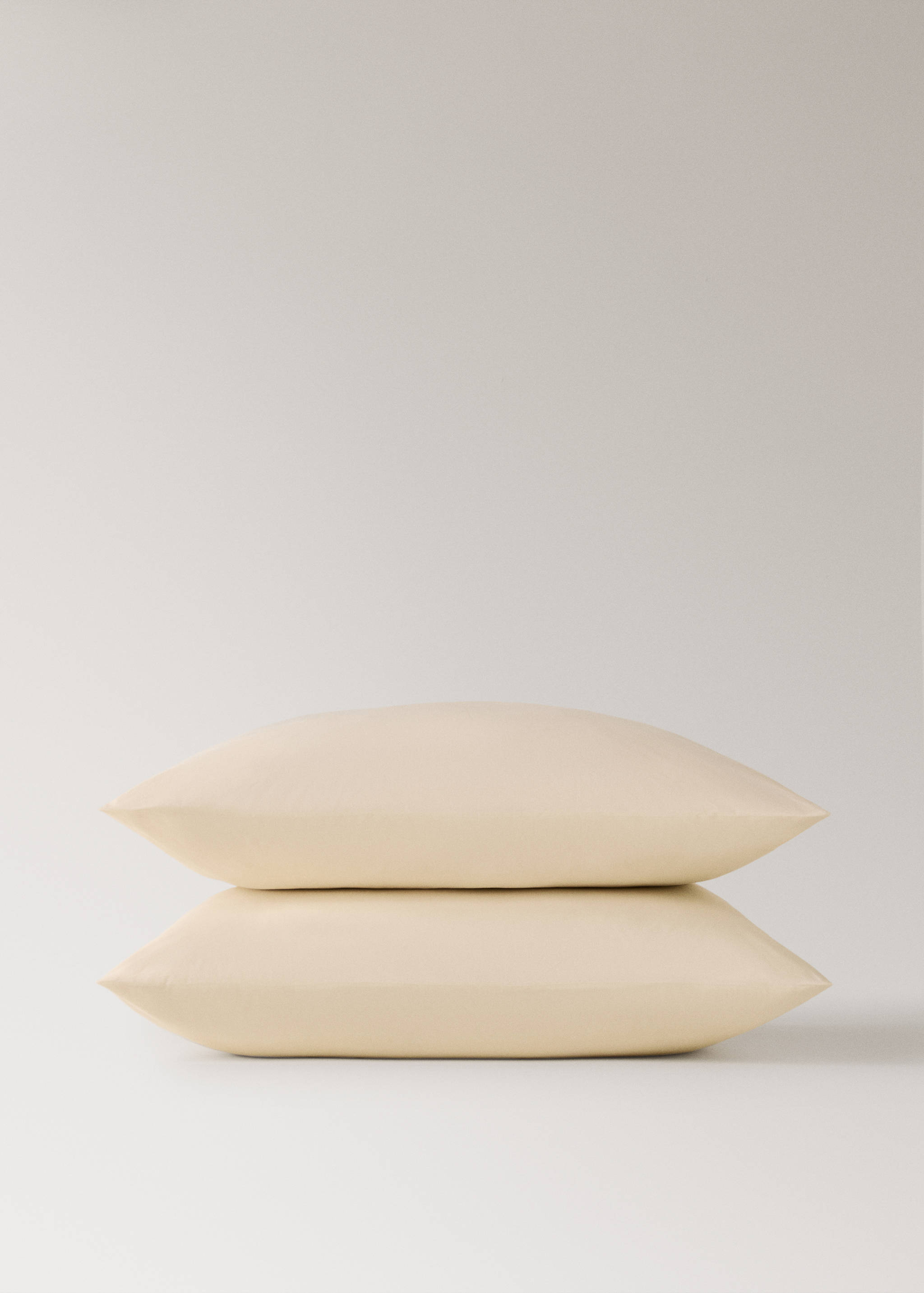 Two cotton percale pillowcases 60x60cm - Details of the article 1