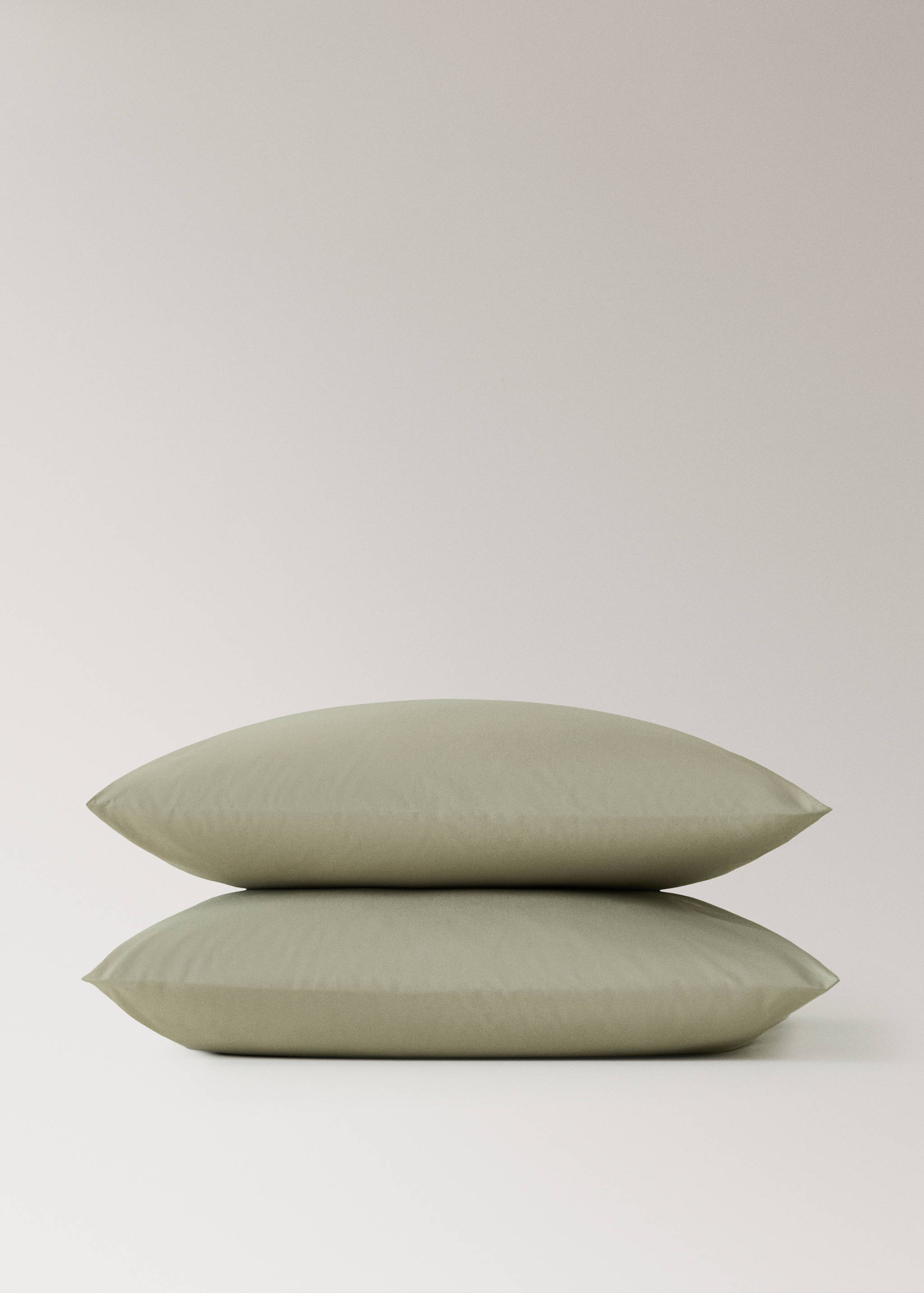 Two cotton percale pillowcases 60x60cm - Details of the article 1