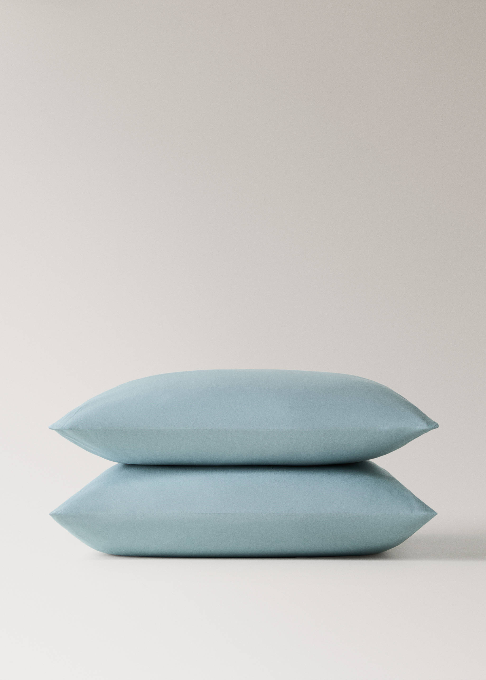 Two cotton percale pillowcases 60x60cm - Details of the article 1