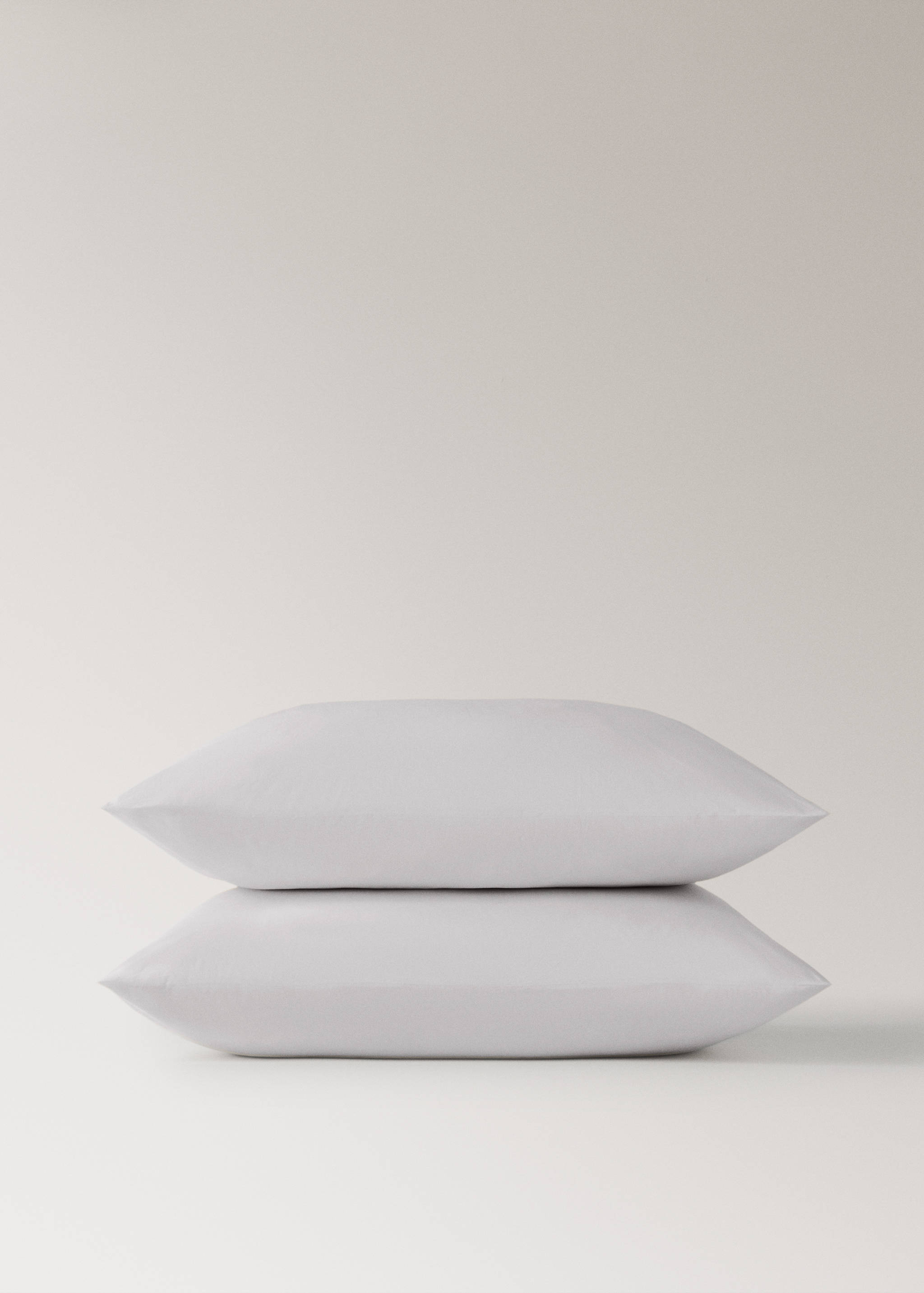 Two cotton percale pillowcases 60x60cm - Details of the article 1