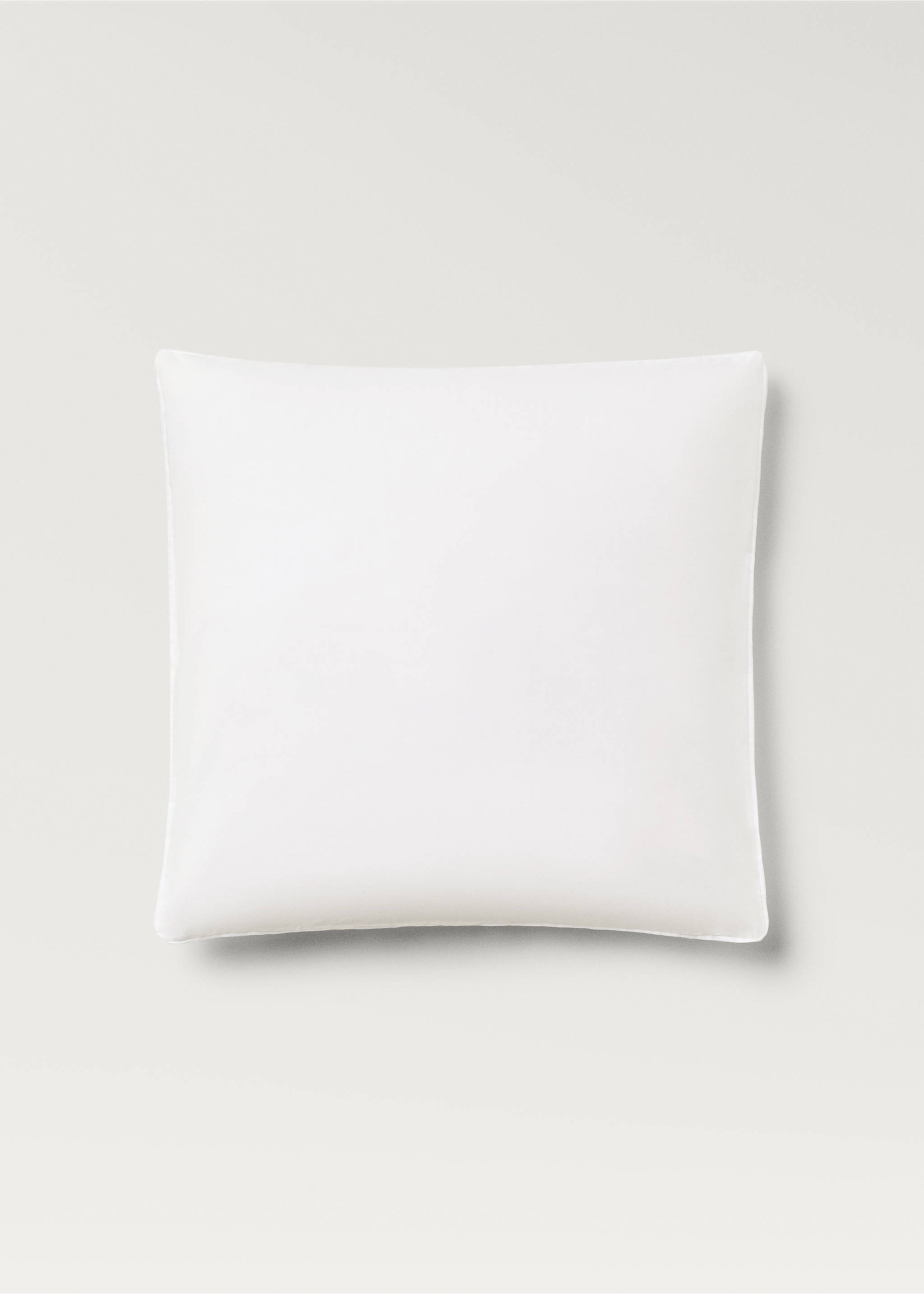 Two 300-thread percale cotton pillowcases 60x60 cm - Article without model, Ecru. Ref: 17021558-00.