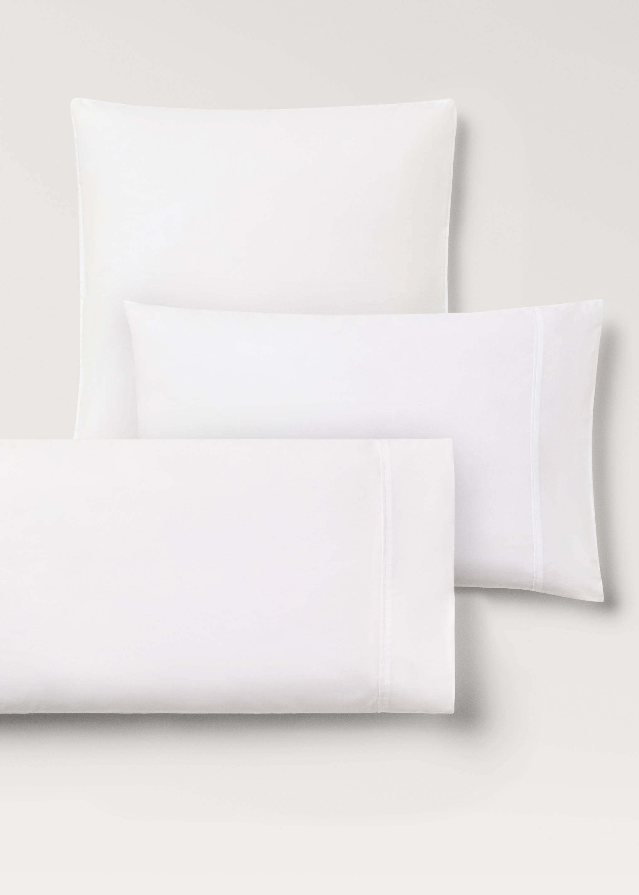300-thread count cotton percale pillowcase, 45x110 cm - Details of the article 3