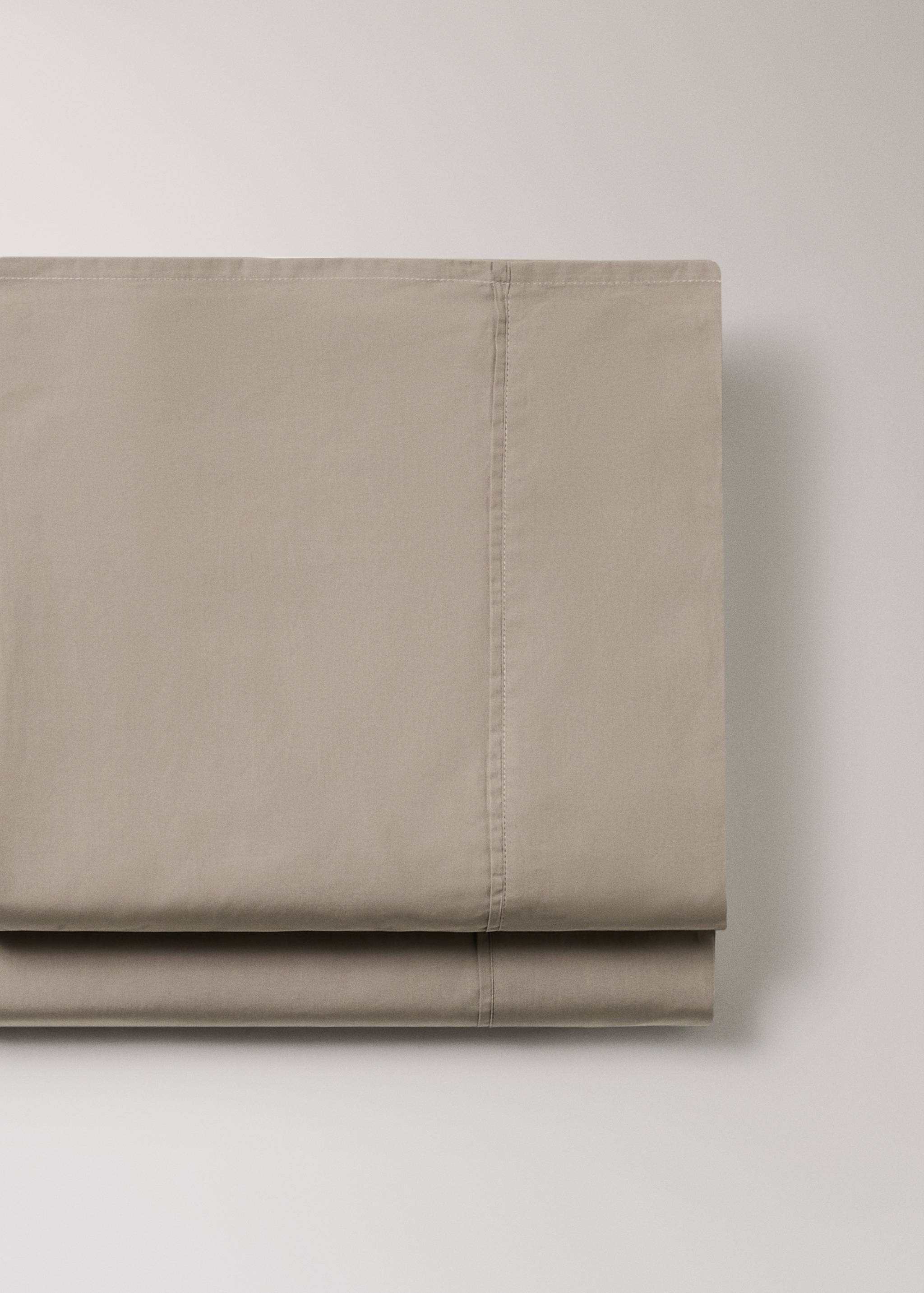 300-thread count percale cotton top sheet for 180/200 cm bed - Details of the article 2
