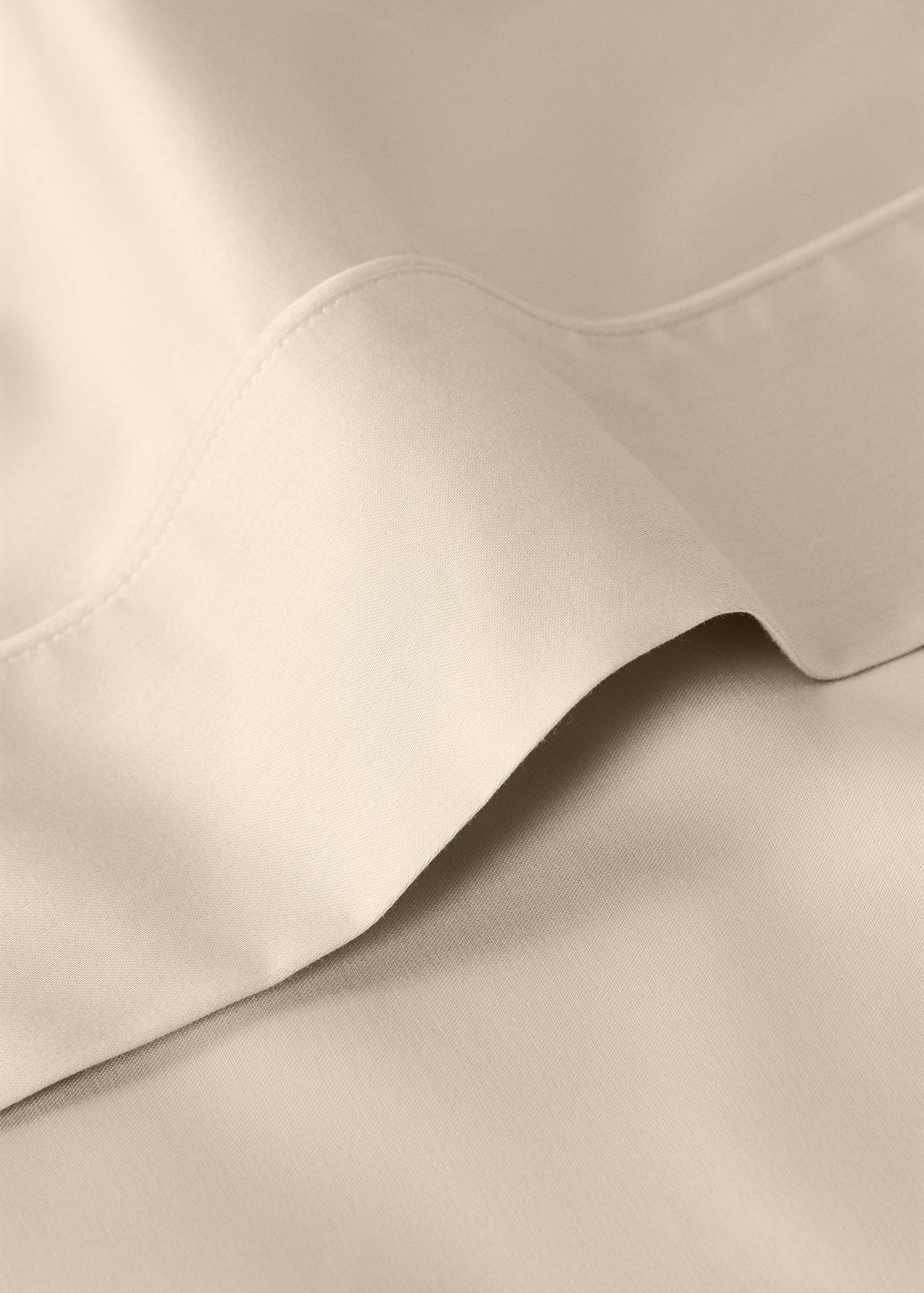 600 threads washed cotton flat sheet Single bed - Details of the article 1