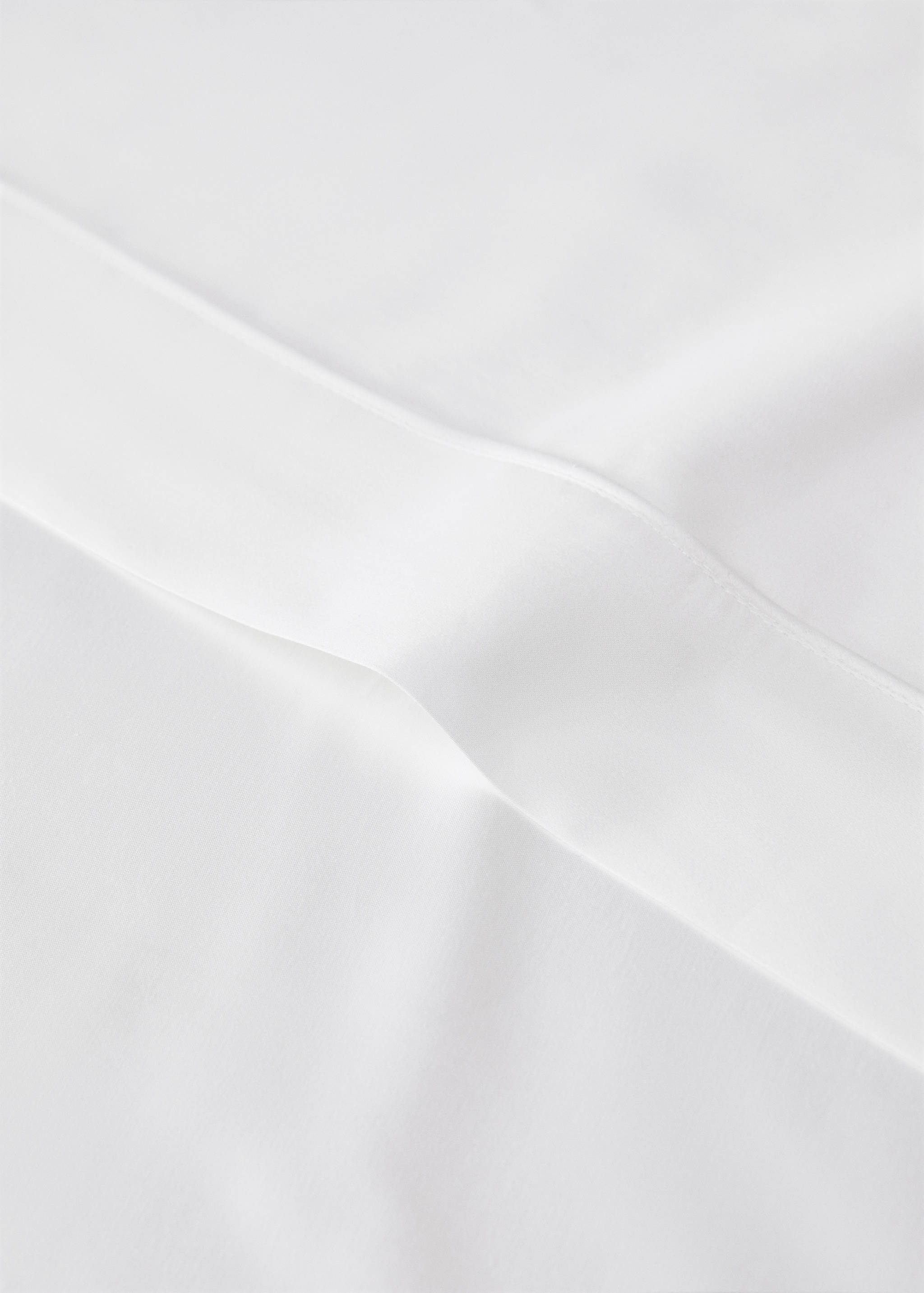 600-thread satin cotton top sheet with trim for 200 cm bed - Details of the article 1