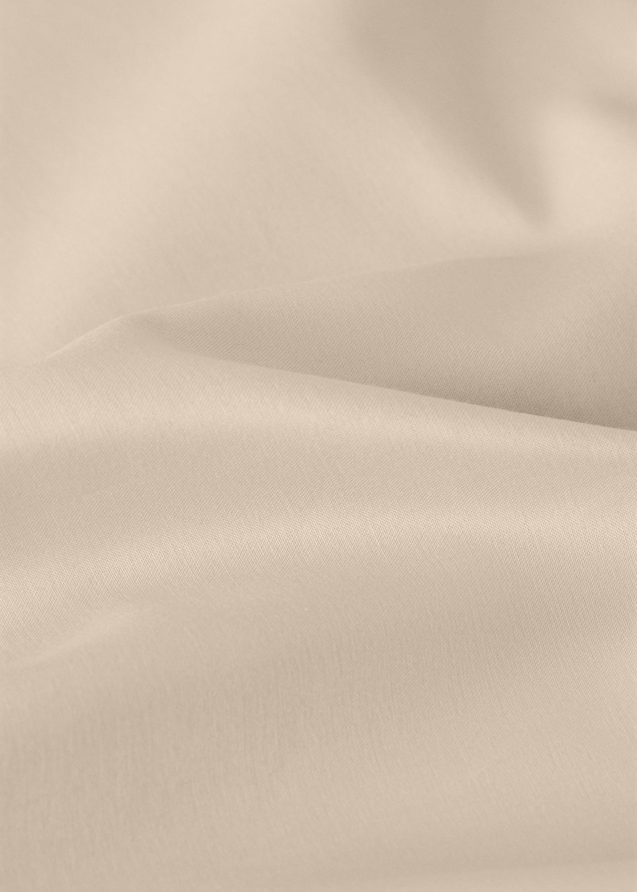 600-thread satin cotton top sheet with trim for 200 cm bed - Details of the article 3