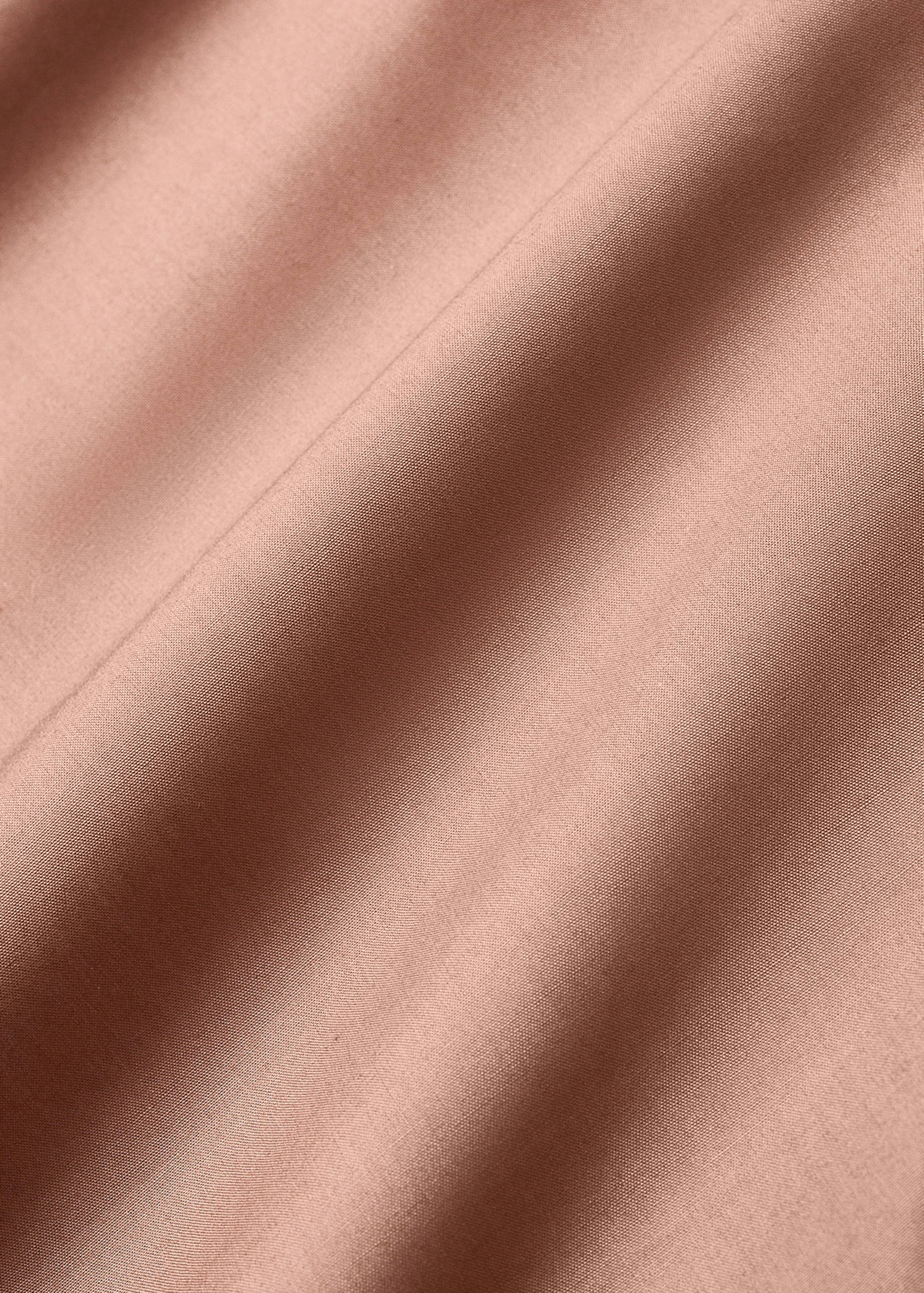 Reversible percale cotton top sheet with contrasting piping for 90 cm bed - Details of the article 2