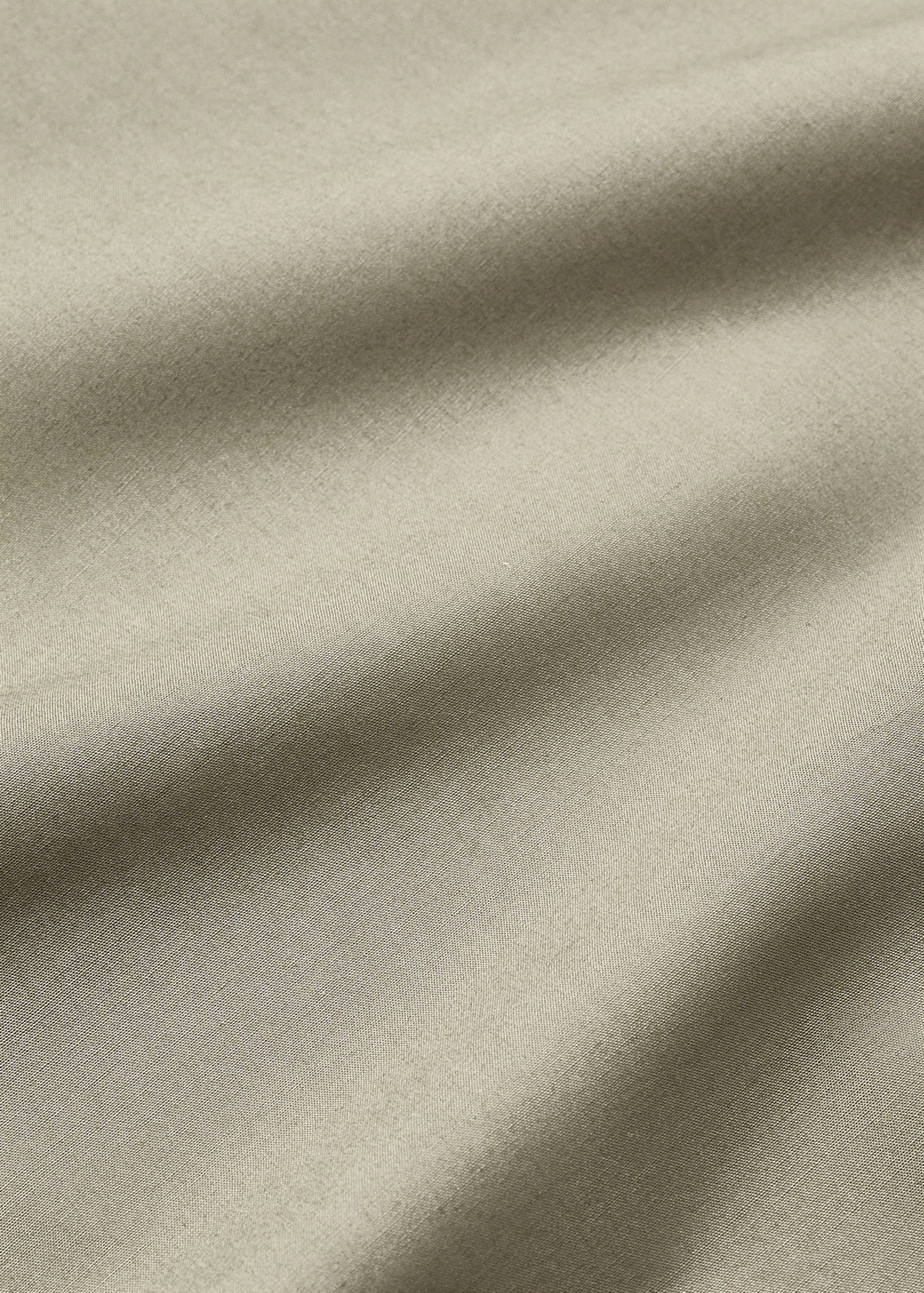 Reversible percale cotton top sheet with contrasting piping for 90 cm bed - Details of the article 2