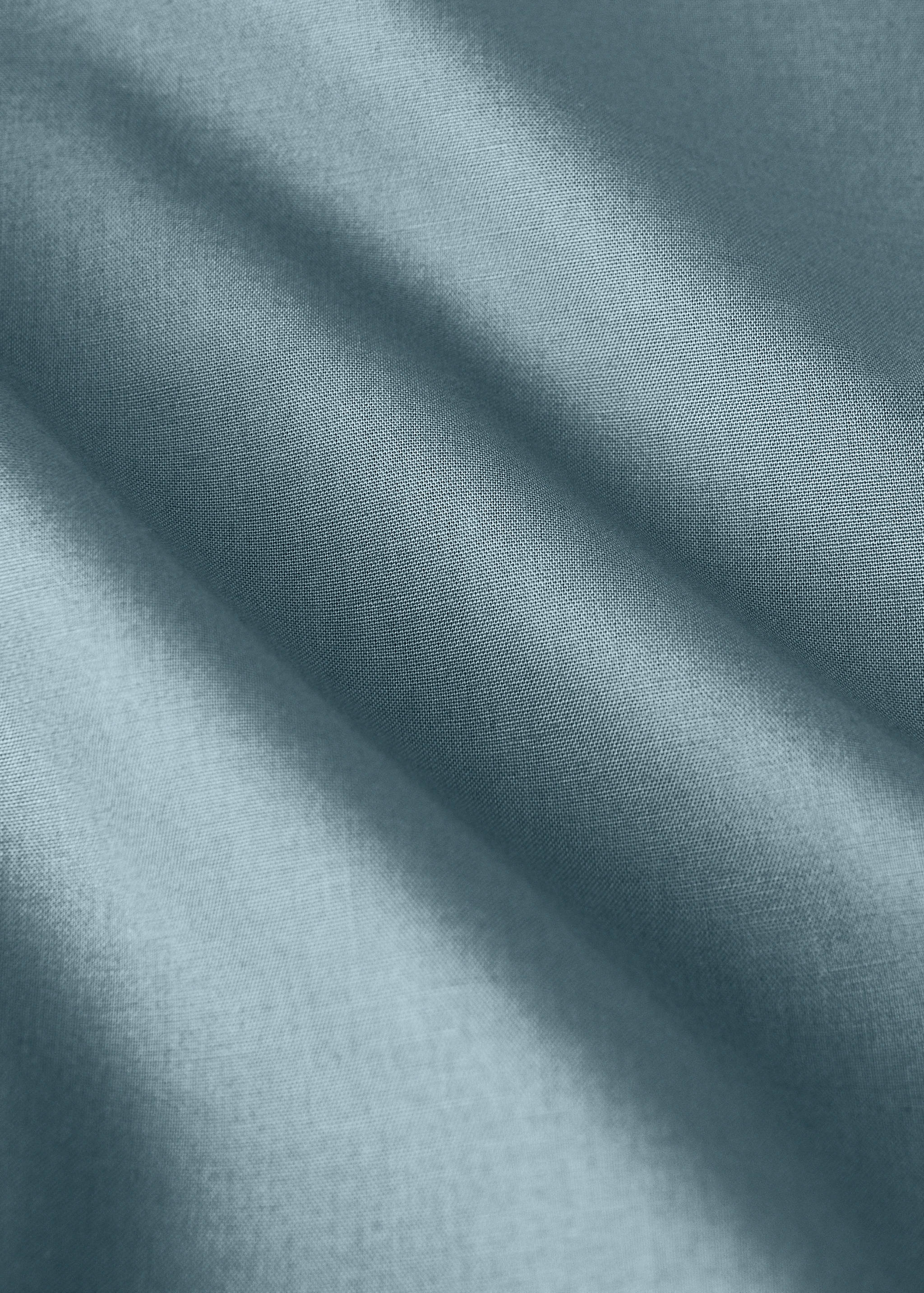 Reversible percale cotton top sheet with contrasting piping for 90 cm bed - Details of the article 2