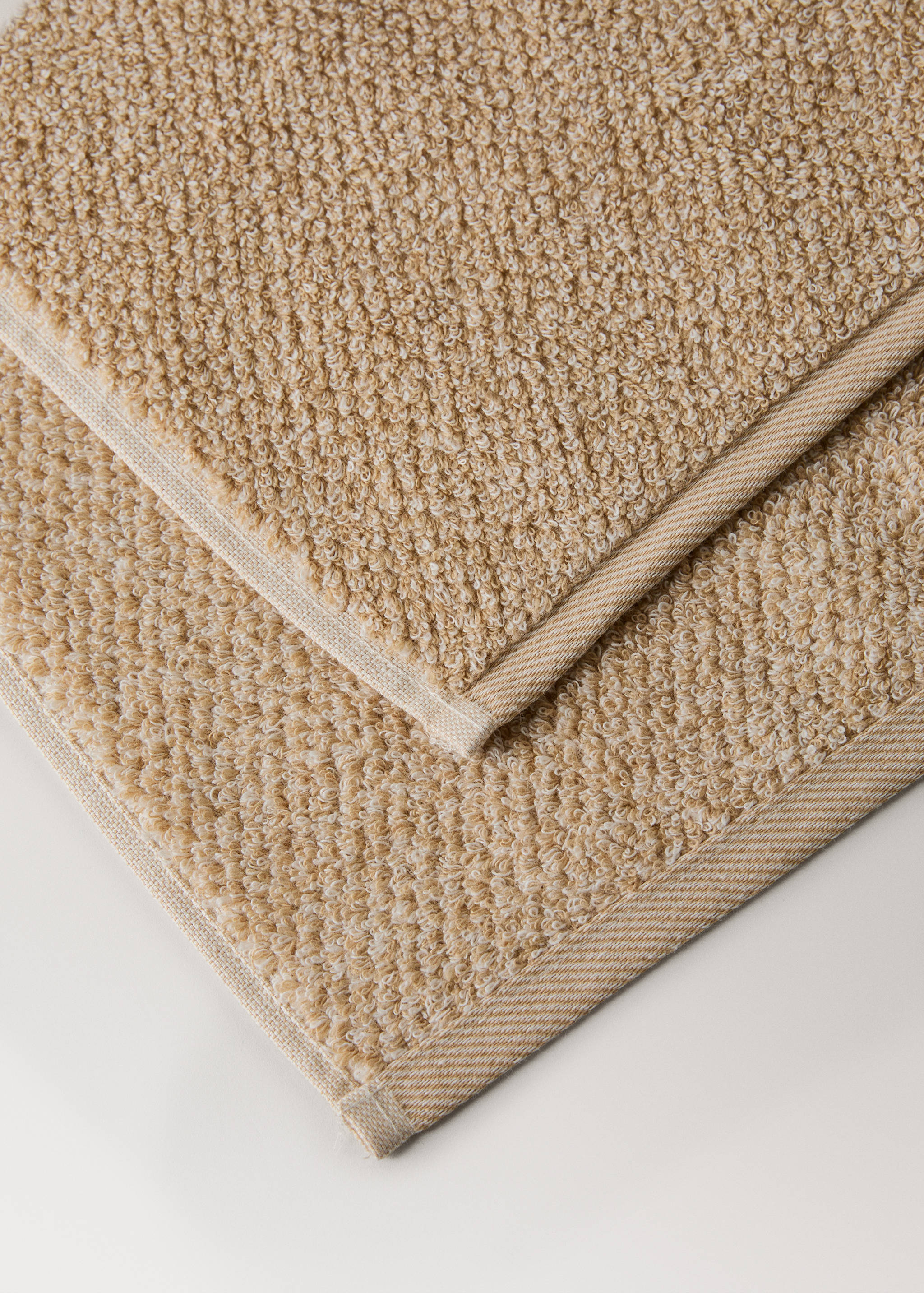 Cotton-blend two-tone bath towel - Details of the article 2