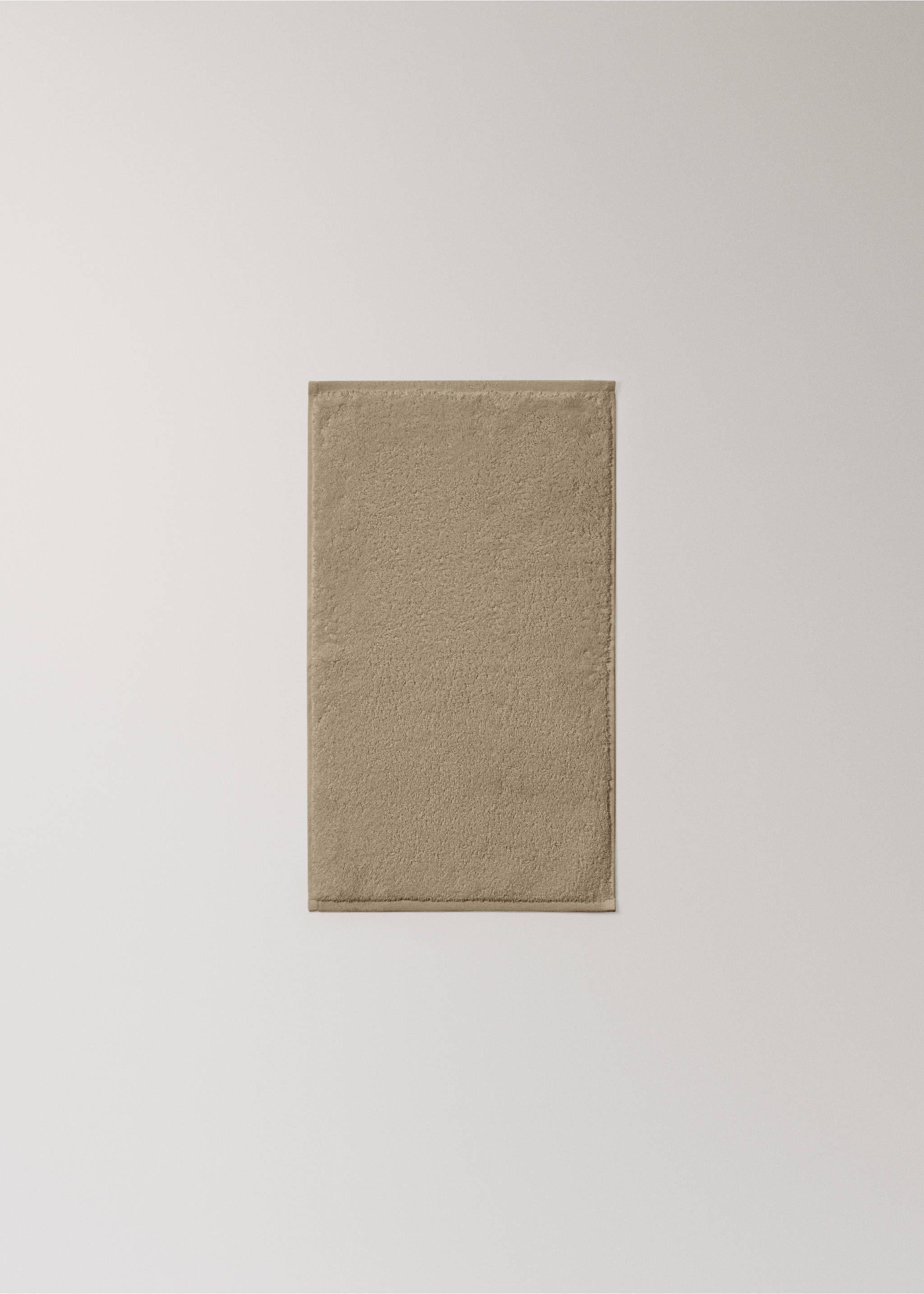 Serviette invité coton doux - Détail de l'article 4, Marron moyen. Ref: 17021596-00.