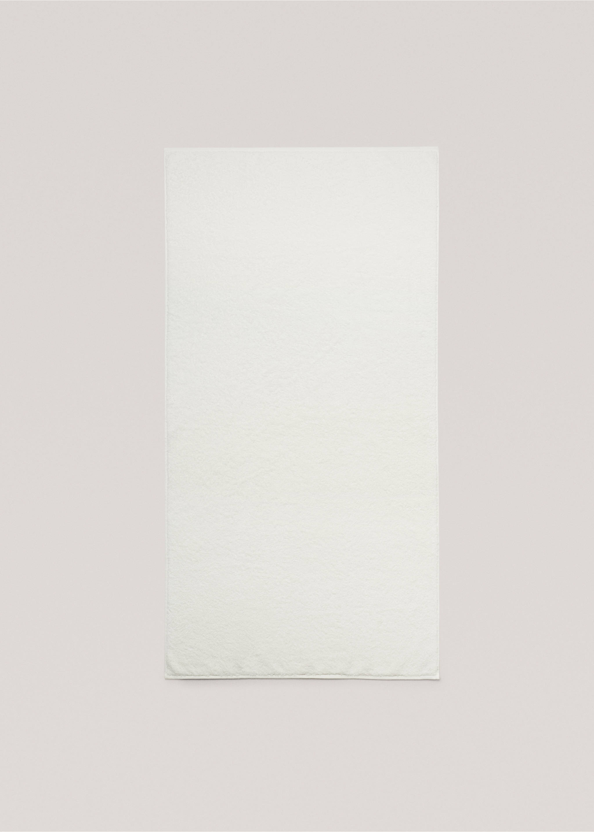 Soft cotton washbasin towel - Details of the article 5, Ecru. Ref: 17021597-00.