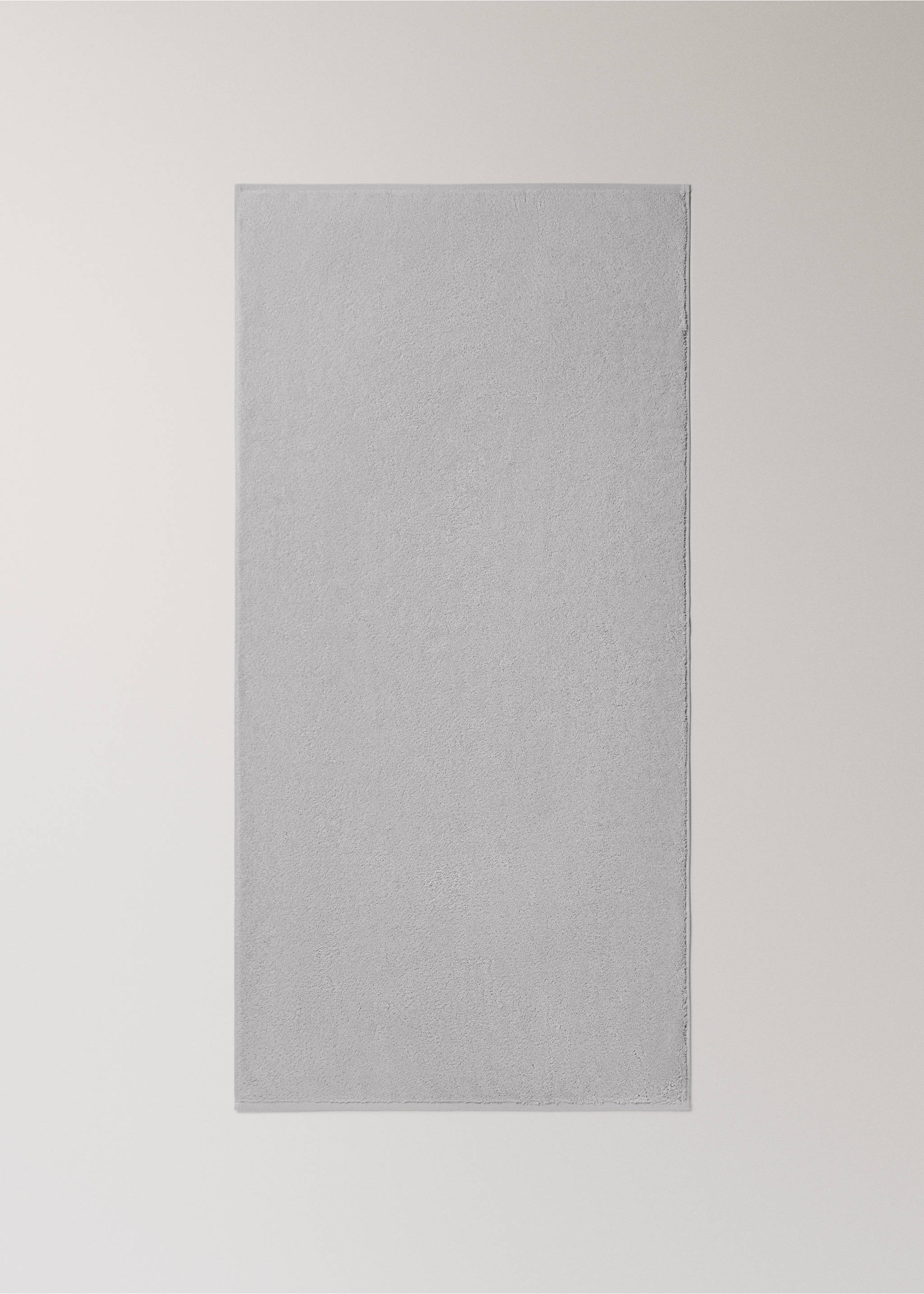 Πετσέτα ντους από μαλακό βαμβάκι - Λεπτομέρεια του προϊόντος 4, Γκρι Ανοιχτό Μελανζέ. Ref: 17021598-00.