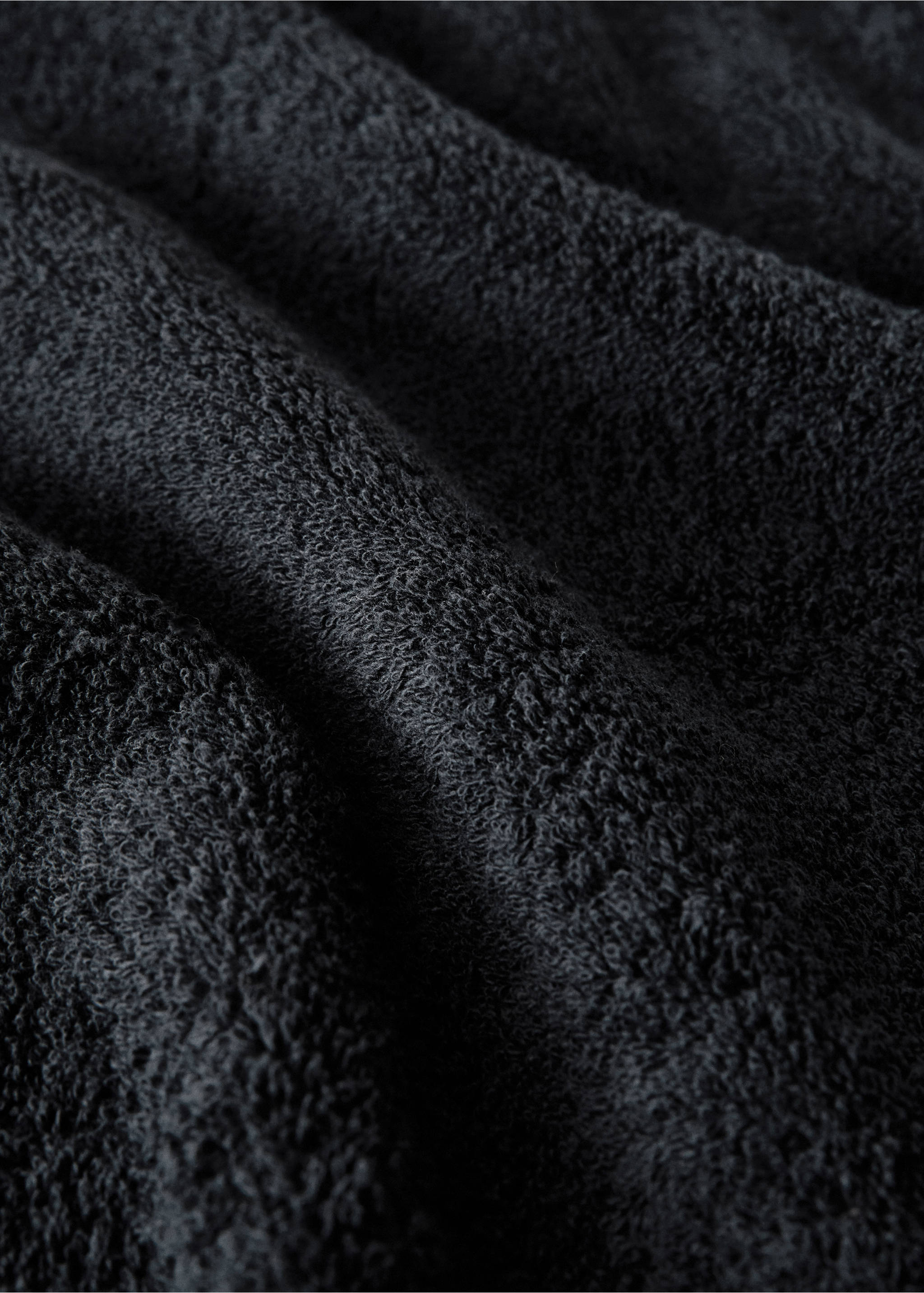 Serviette de douche coton doux - Détail de l'article 1, Noir. Ref: 17021598-00.