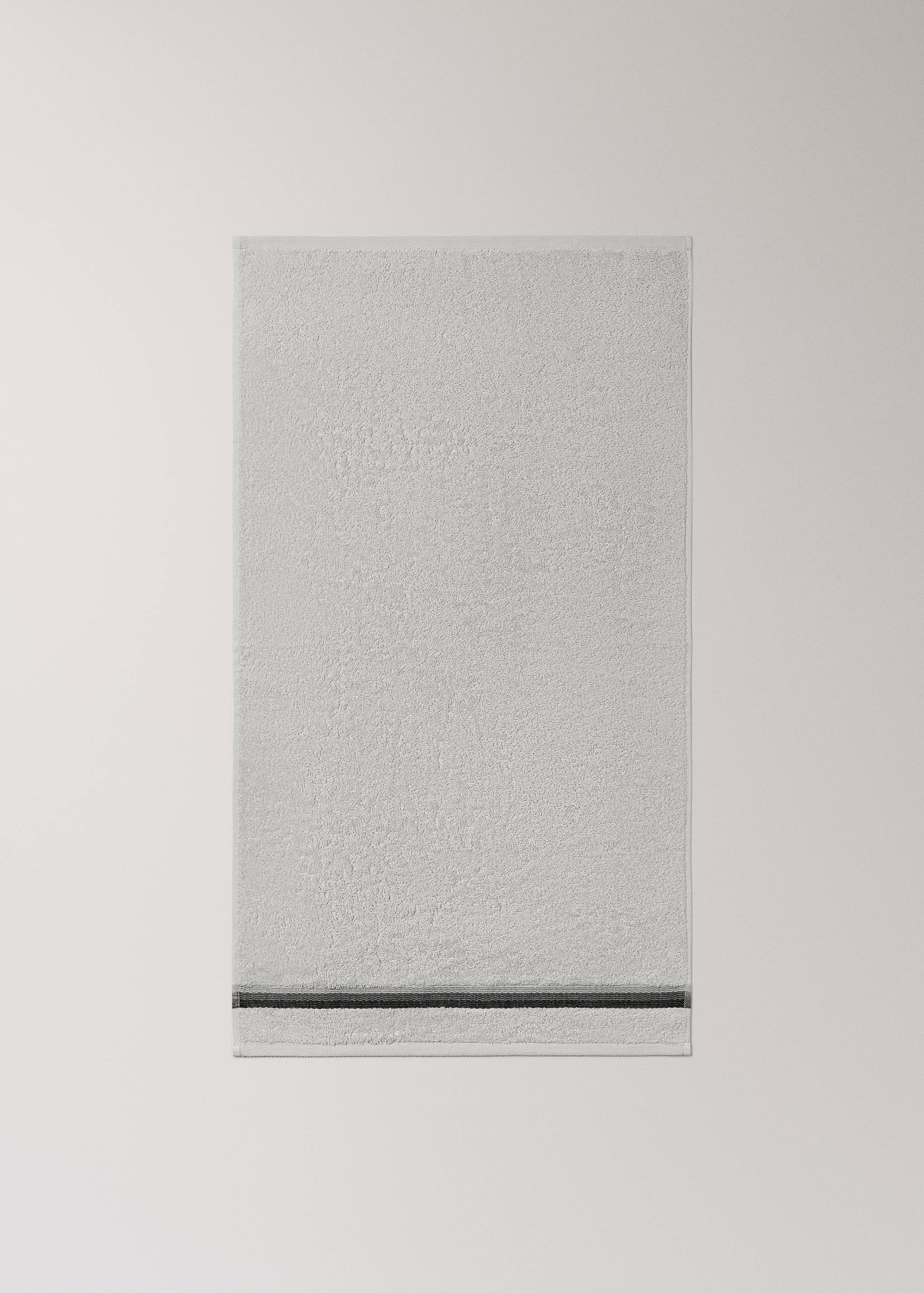 Washbasin towel with striped trim - Details of the article 3